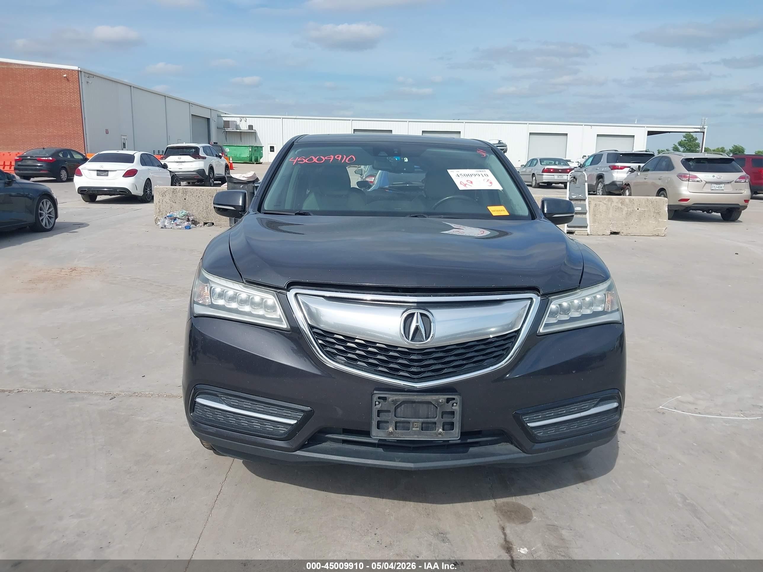 2015 Acura Mdx Technology Package Gray vin: 5FRYD3H4XFB005702