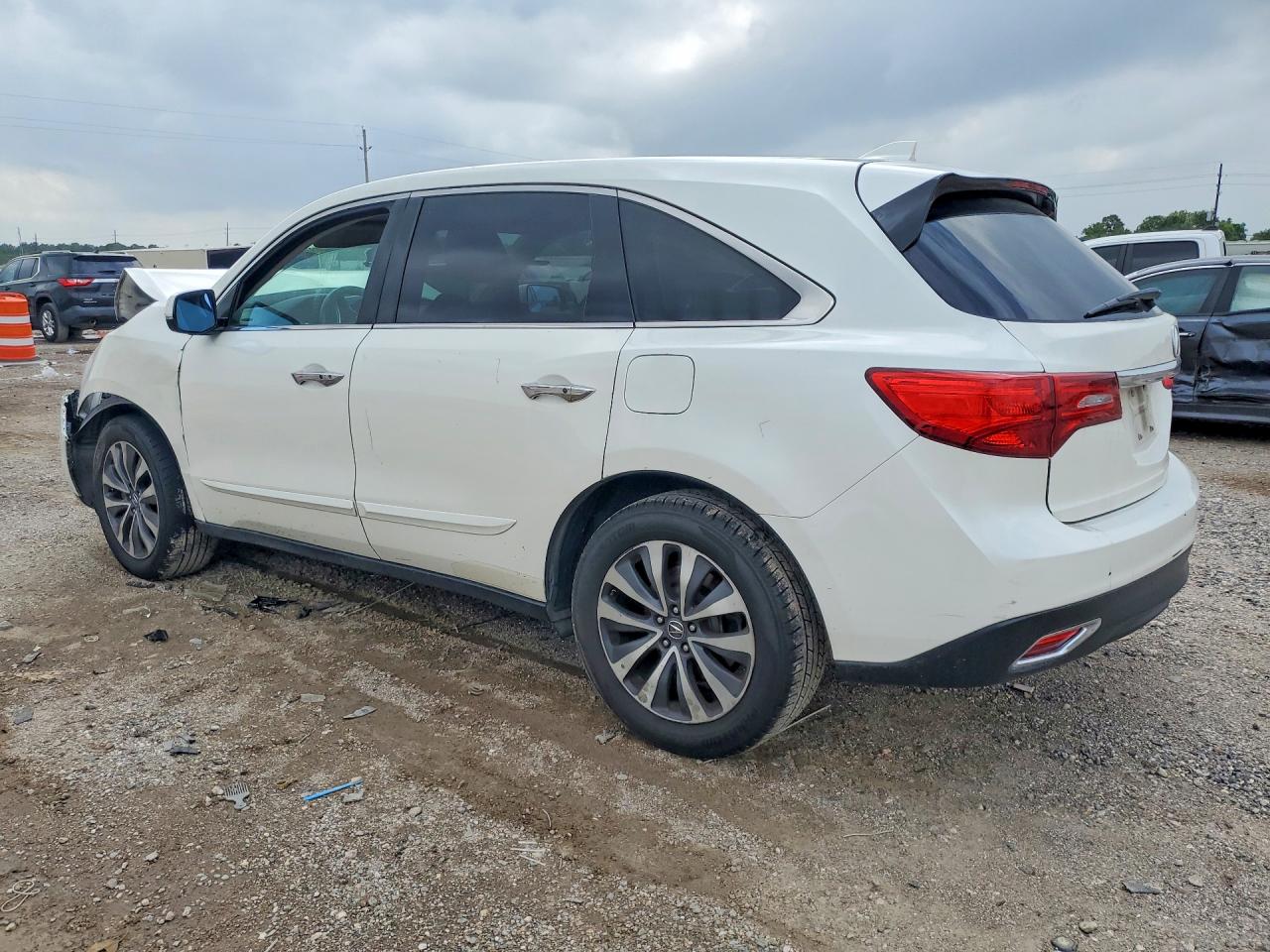 2015 Acura Mdx Technology White vin: 5FRYD3H4XFB007675