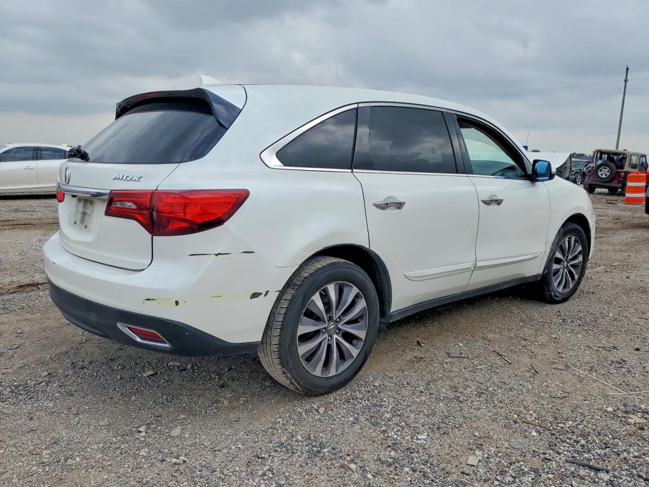 2015 Acura Mdx Technology White vin: 5FRYD3H4XFB007675