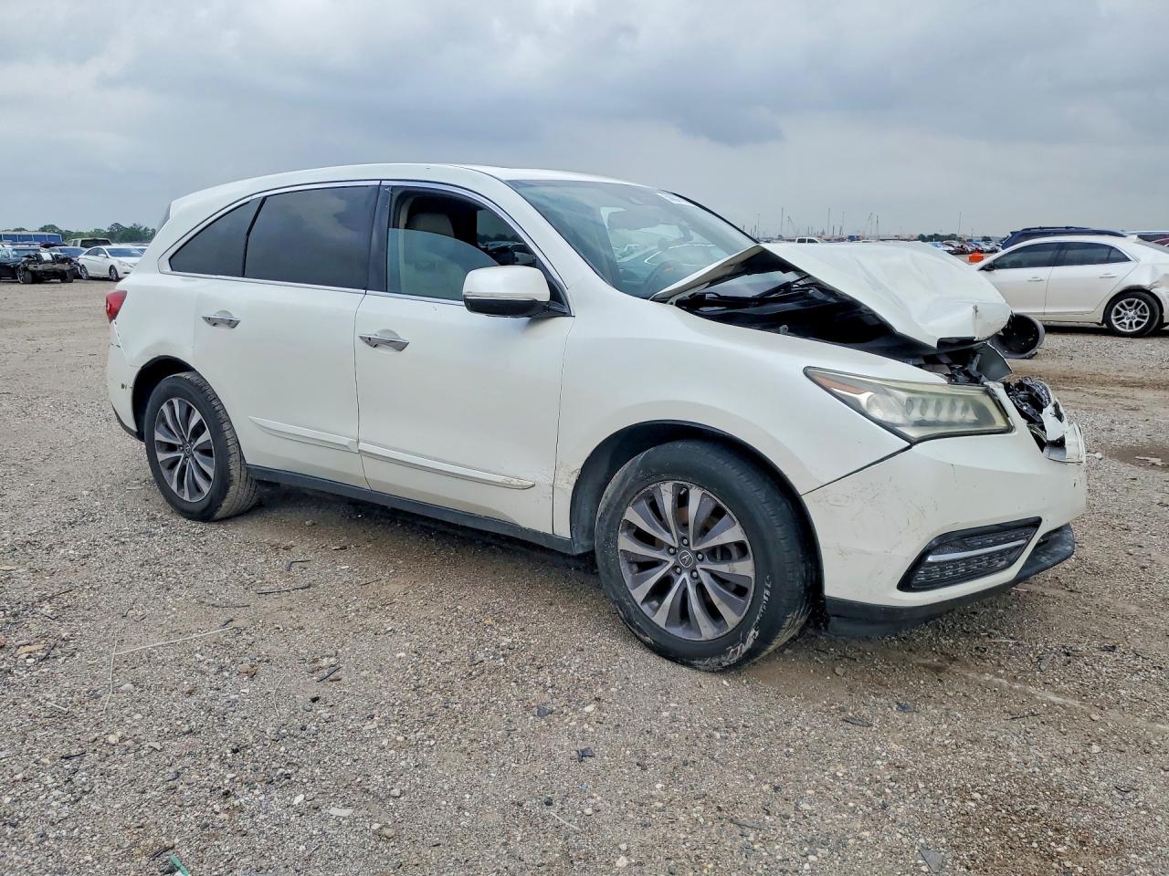 2015 Acura Mdx Technology White vin: 5FRYD3H4XFB007675