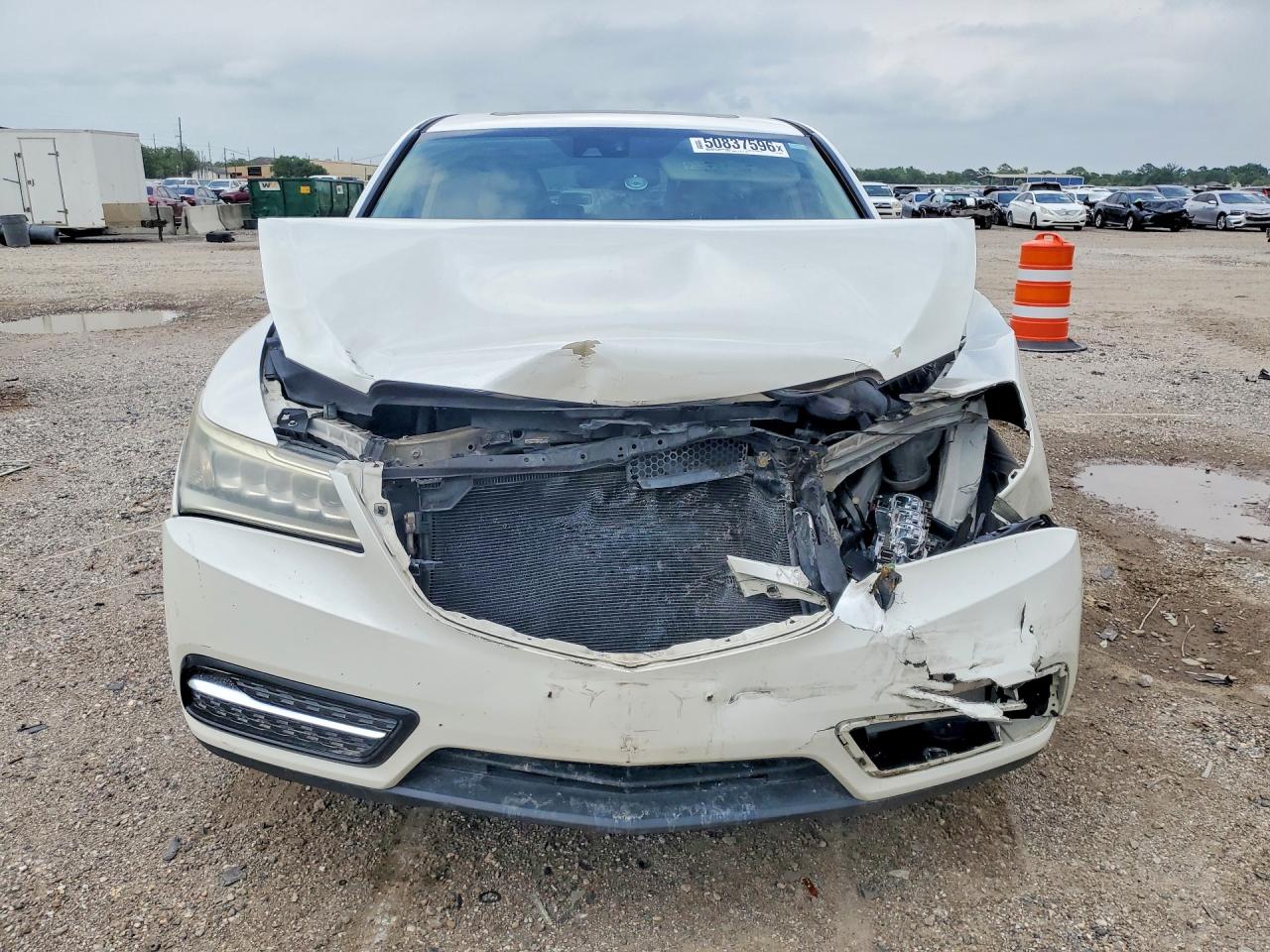 2015 Acura Mdx Technology White vin: 5FRYD3H4XFB007675
