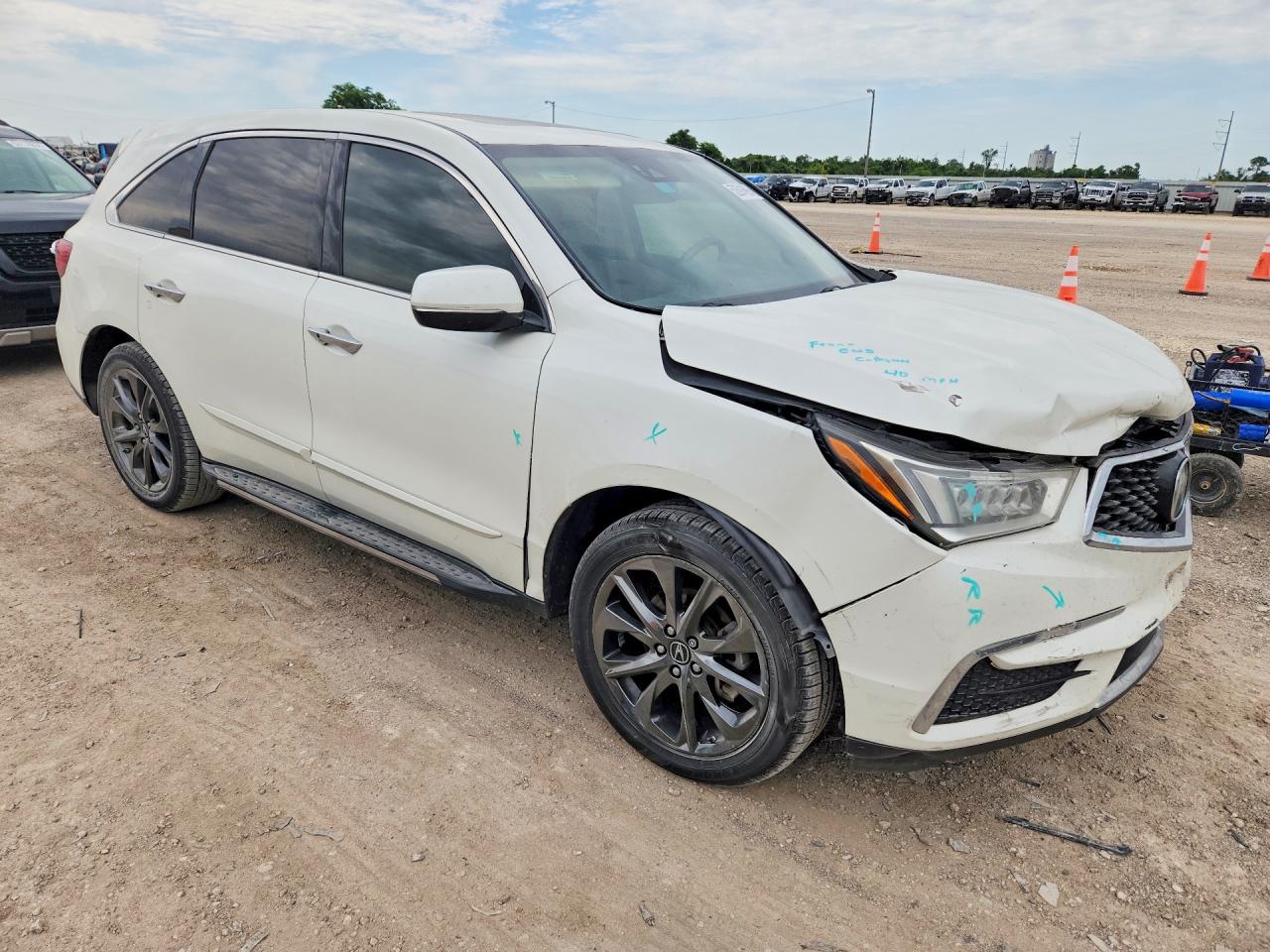 2017 Acura Mdx Technology White vin: 5FRYD3H56HB013372