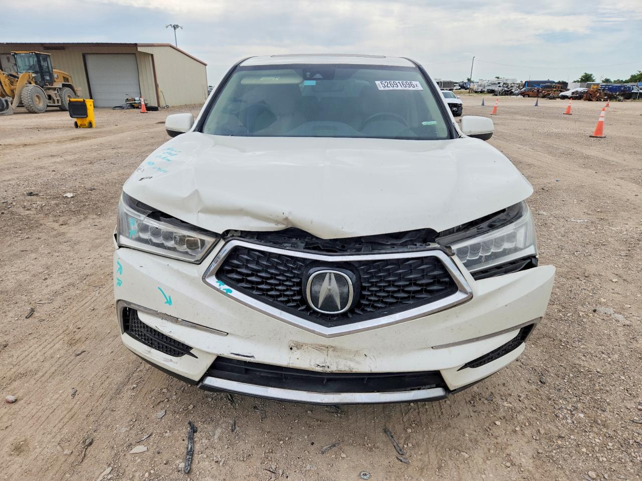 2017 Acura Mdx Technology White vin: 5FRYD3H56HB013372