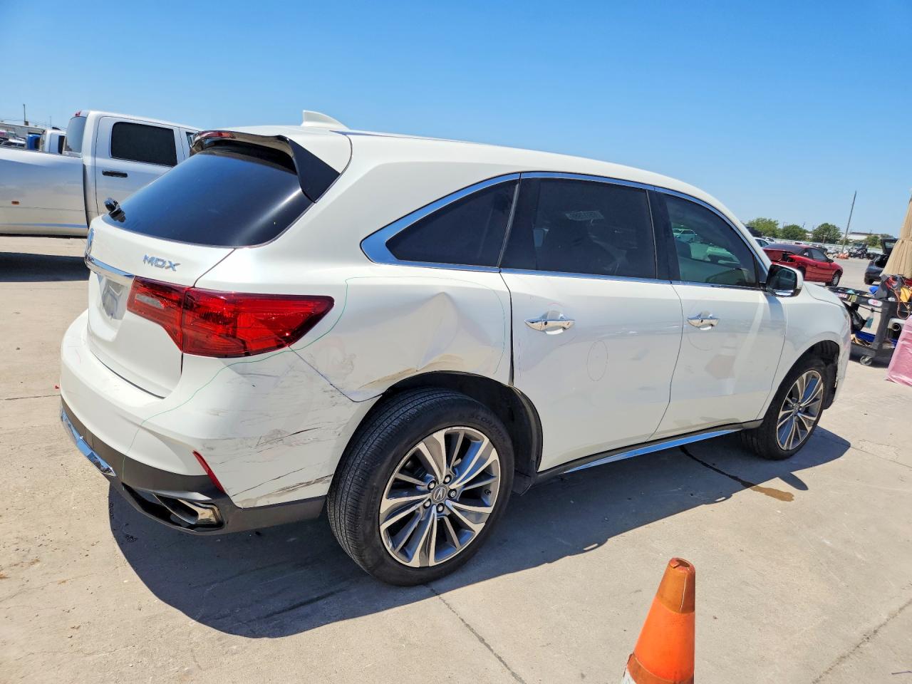 2017 Acura Mdx Technology White vin: 5FRYD3H57HB003952