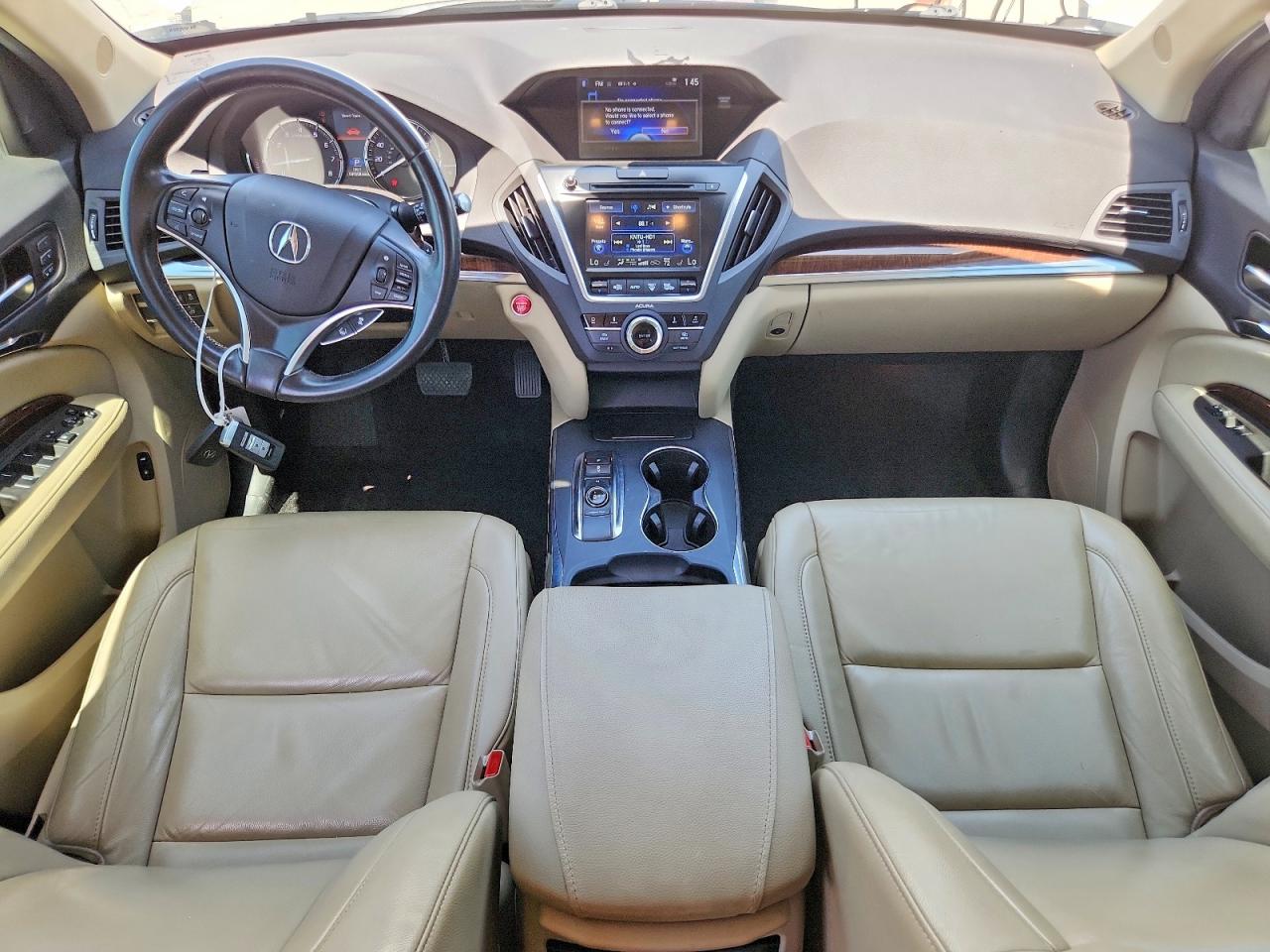 2017 Acura Mdx Technology White vin: 5FRYD3H57HB003952