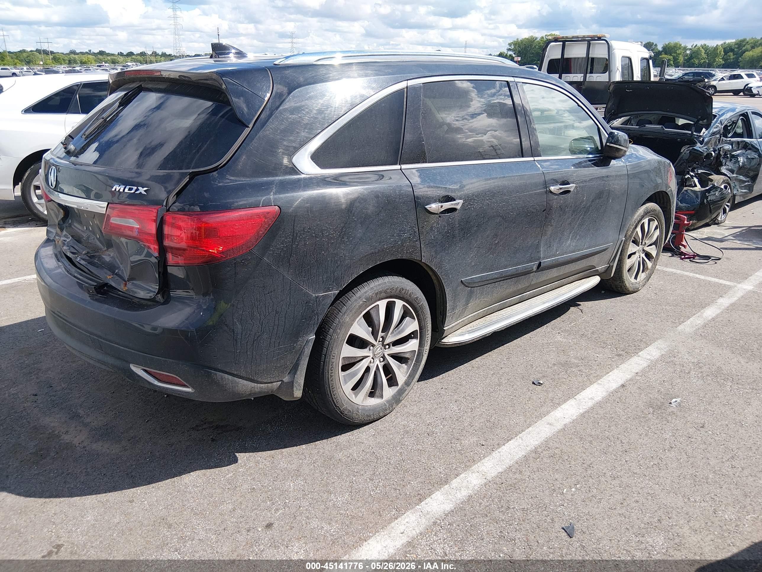 2014 Acura Mdx Technology Pkg W/entertainment Pkg Black vin: 5FRYD3H60EB015591