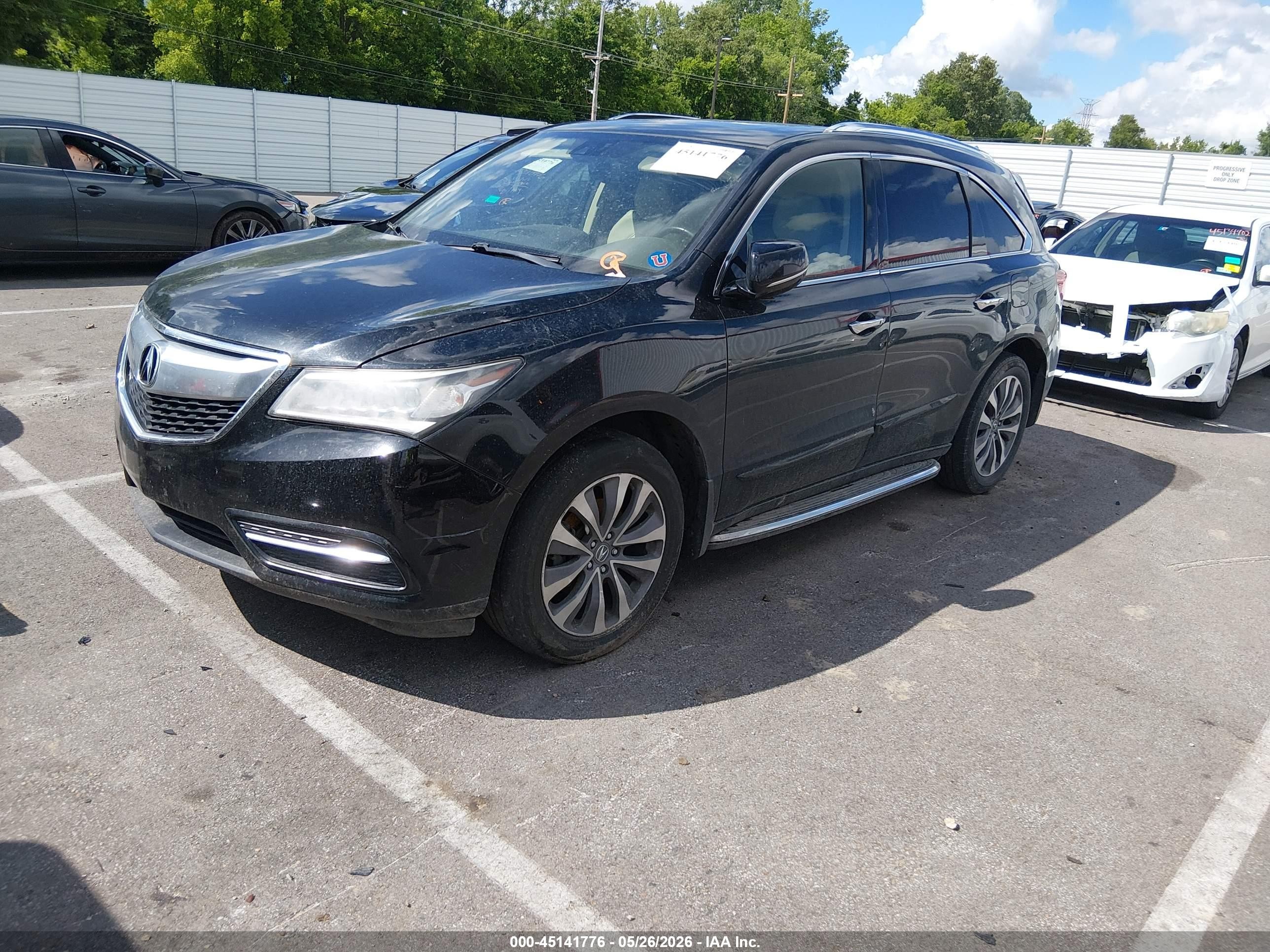 2014 Acura Mdx Technology Pkg W/entertainment Pkg Black vin: 5FRYD3H60EB015591