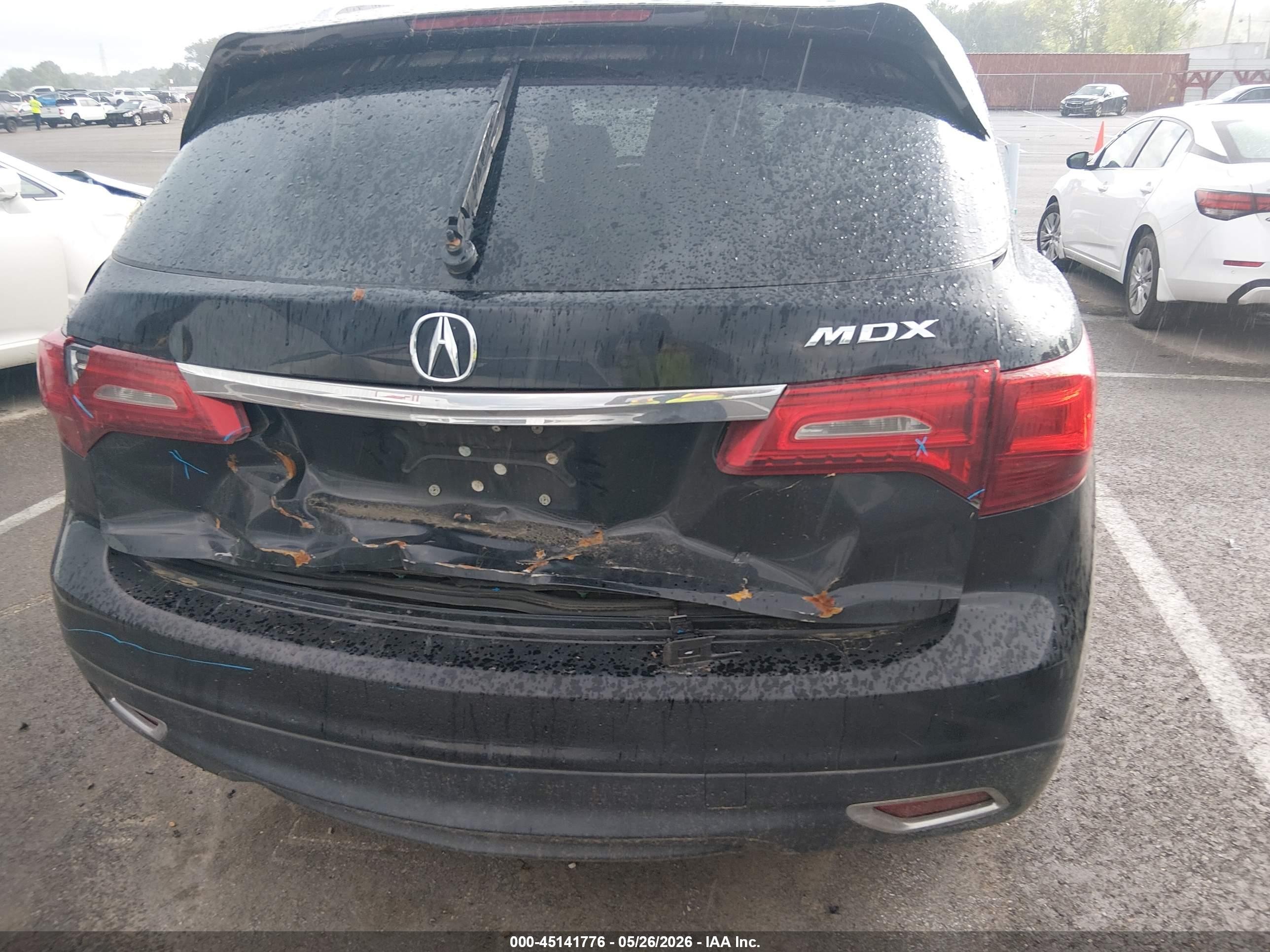 2014 Acura Mdx Technology Pkg W/entertainment Pkg Black vin: 5FRYD3H60EB015591