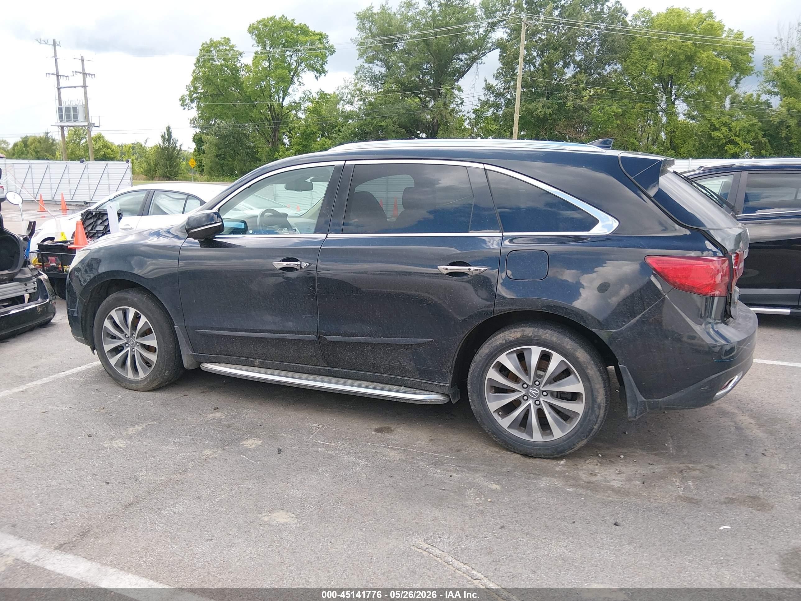 2014 Acura Mdx Technology Pkg W/entertainment Pkg Black vin: 5FRYD3H60EB015591