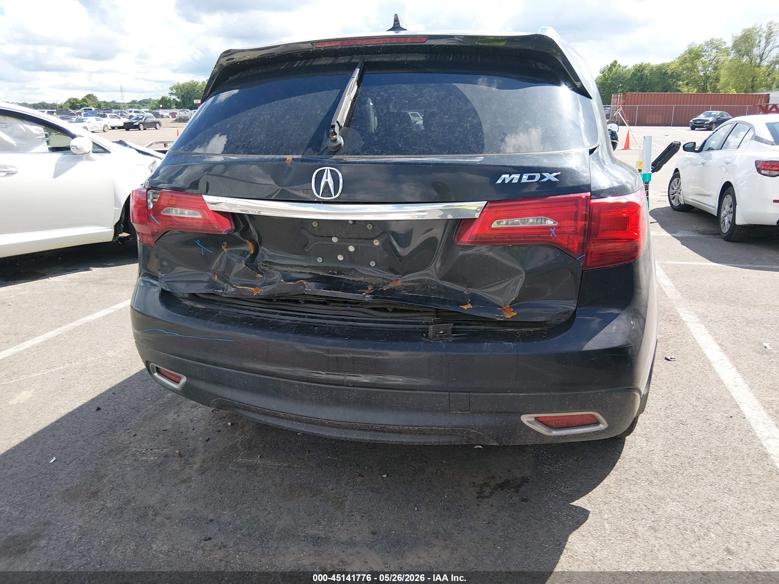 2014 Acura Mdx Technology Pkg W/entertainment Pkg Black vin: 5FRYD3H60EB015591