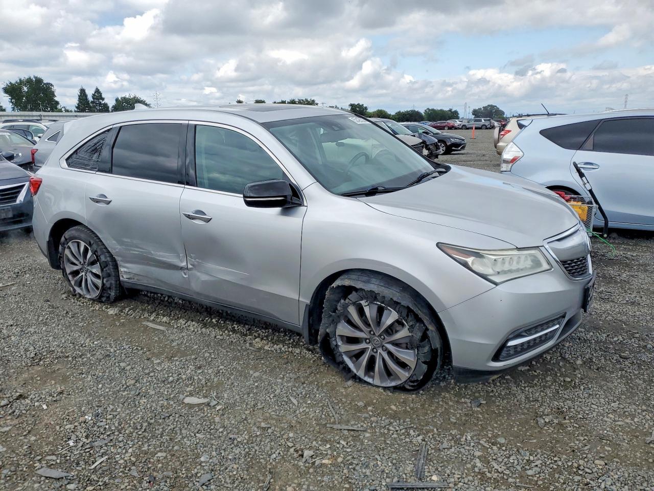 2014 Acura Mdx Technology Silver vin: 5FRYD3H61EB008956