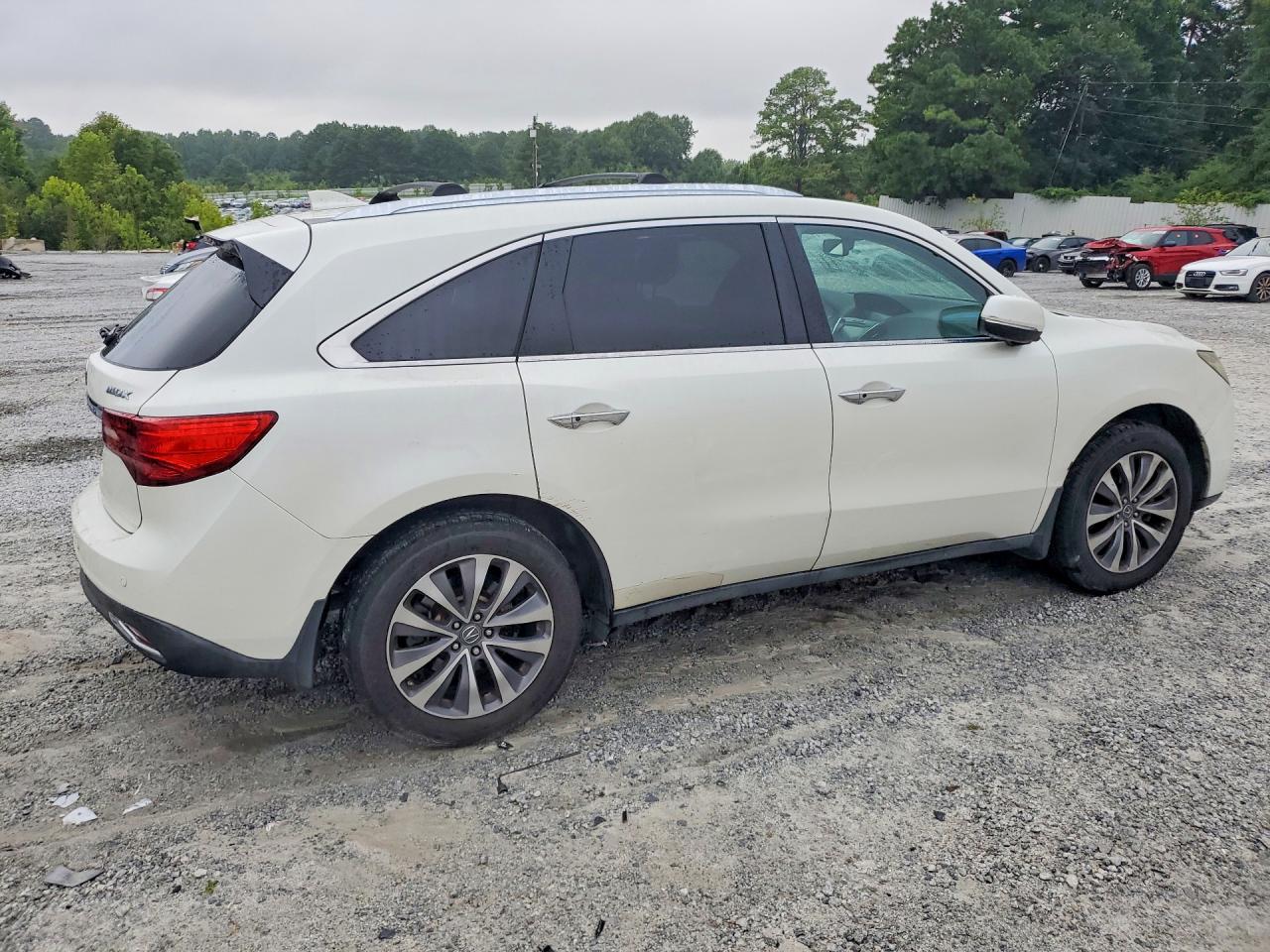 2014 Acura Mdx Technology White vin: 5FRYD3H65EB016297