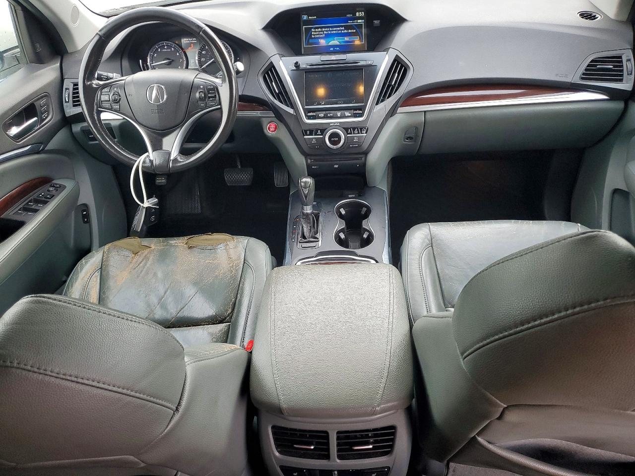 2014 Acura Mdx Technology White vin: 5FRYD3H65EB016297