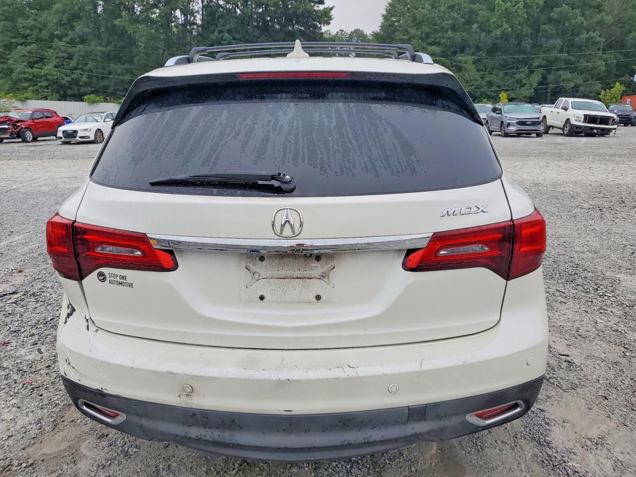 2014 Acura Mdx Technology White vin: 5FRYD3H65EB016297