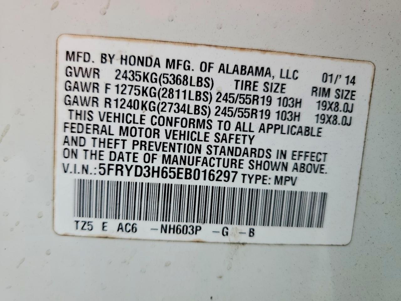 2014 Acura Mdx Technology White vin: 5FRYD3H65EB016297