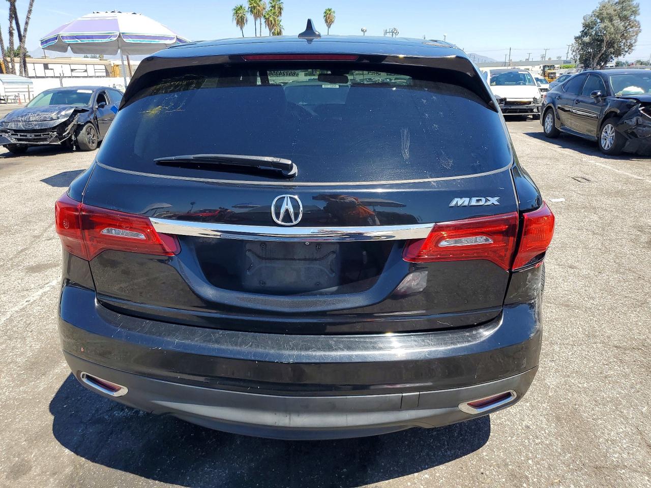 2015 Acura Mdx Technology Black vin: 5FRYD3H65FB005804