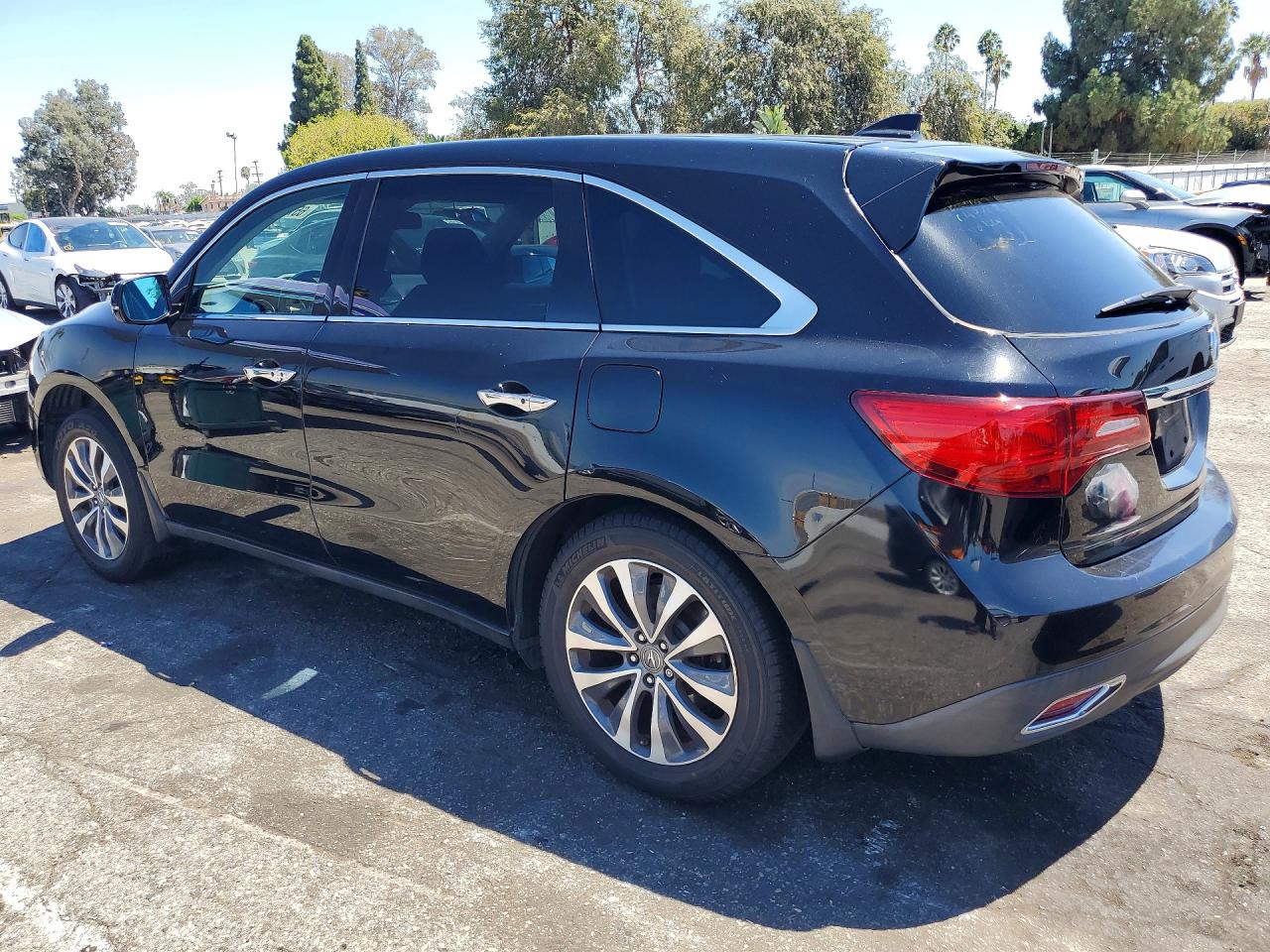 2015 Acura Mdx Technology Black vin: 5FRYD3H65FB005804