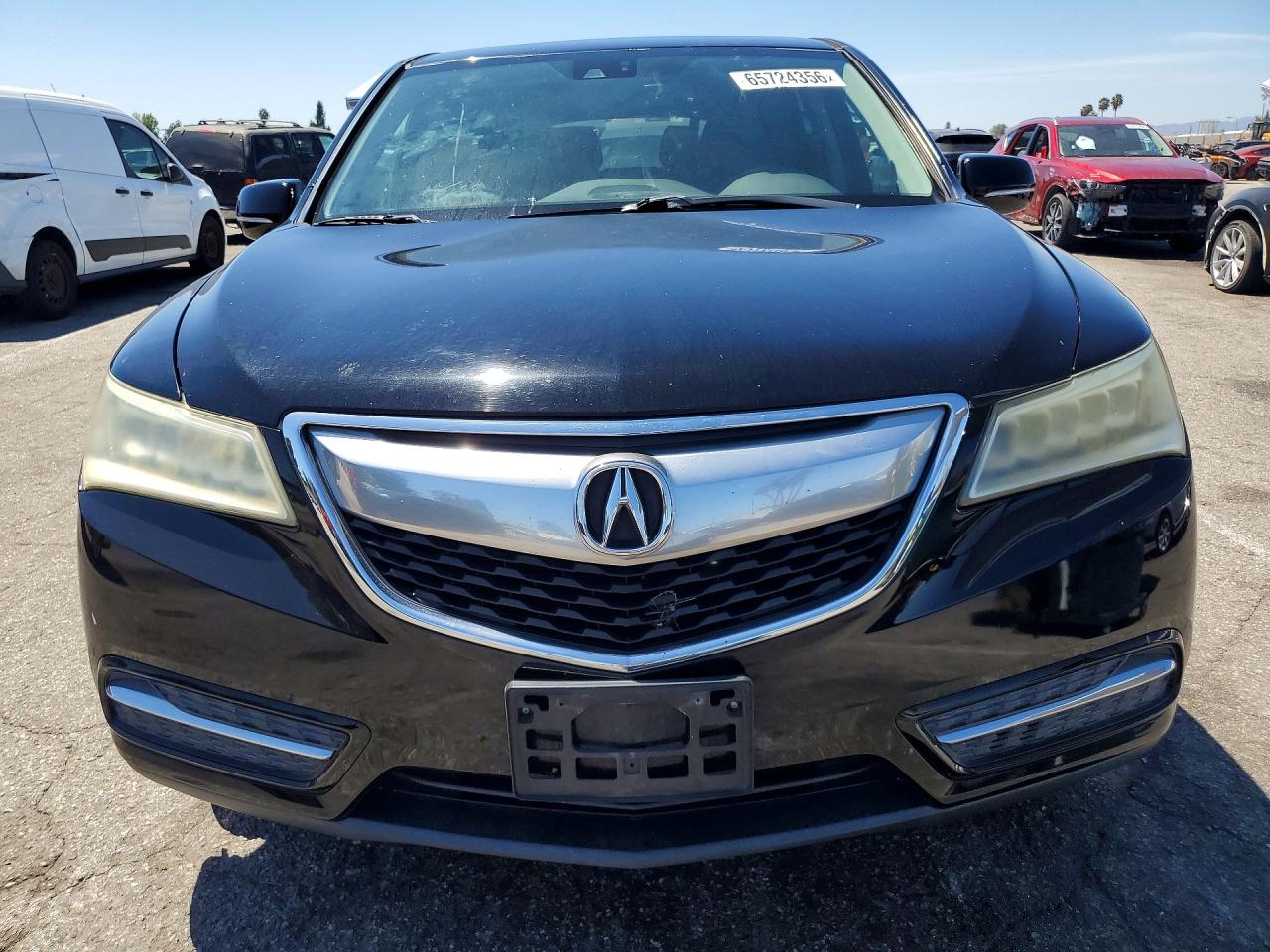 2015 Acura Mdx Technology Black vin: 5FRYD3H65FB005804
