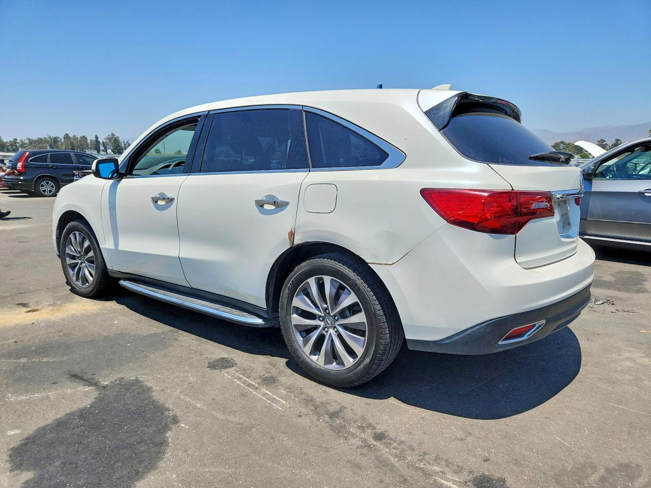 2014 Acura Mdx Technology White vin: 5FRYD3H66EB011934