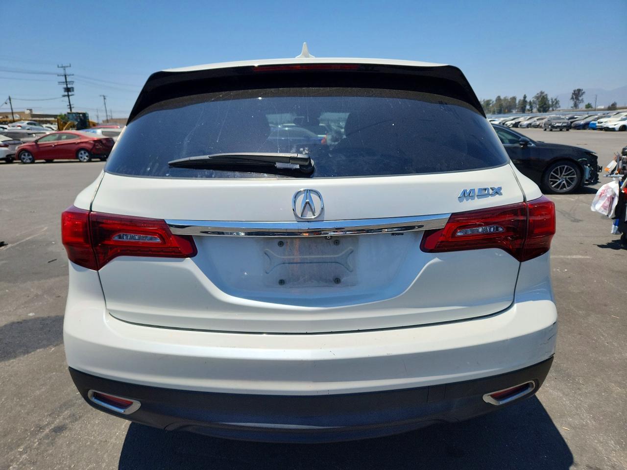 2014 Acura Mdx Technology White vin: 5FRYD3H66EB011934