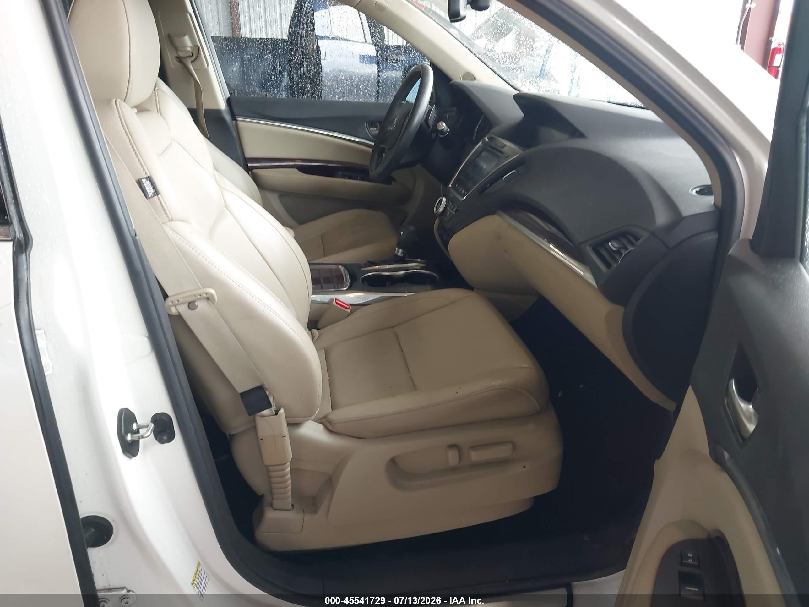 2014 Acura Mdx Tech/entertainment Pkg White vin: 5FRYD3H66EB017880