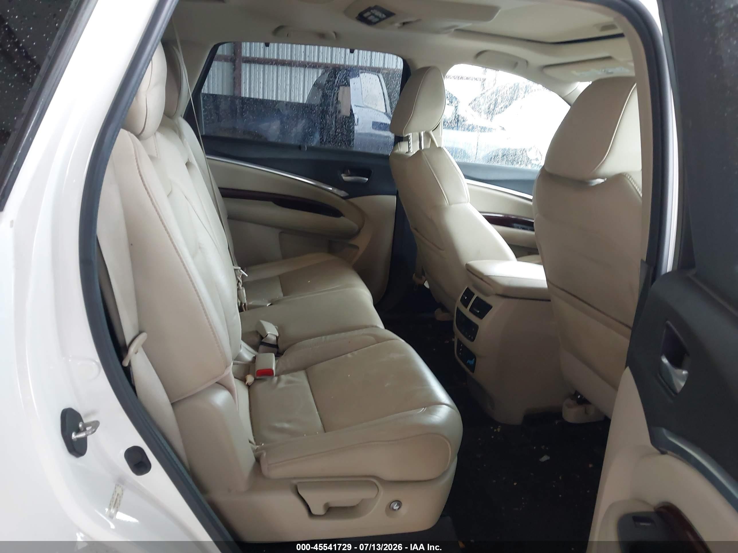 2014 Acura Mdx Tech/entertainment Pkg White vin: 5FRYD3H66EB017880