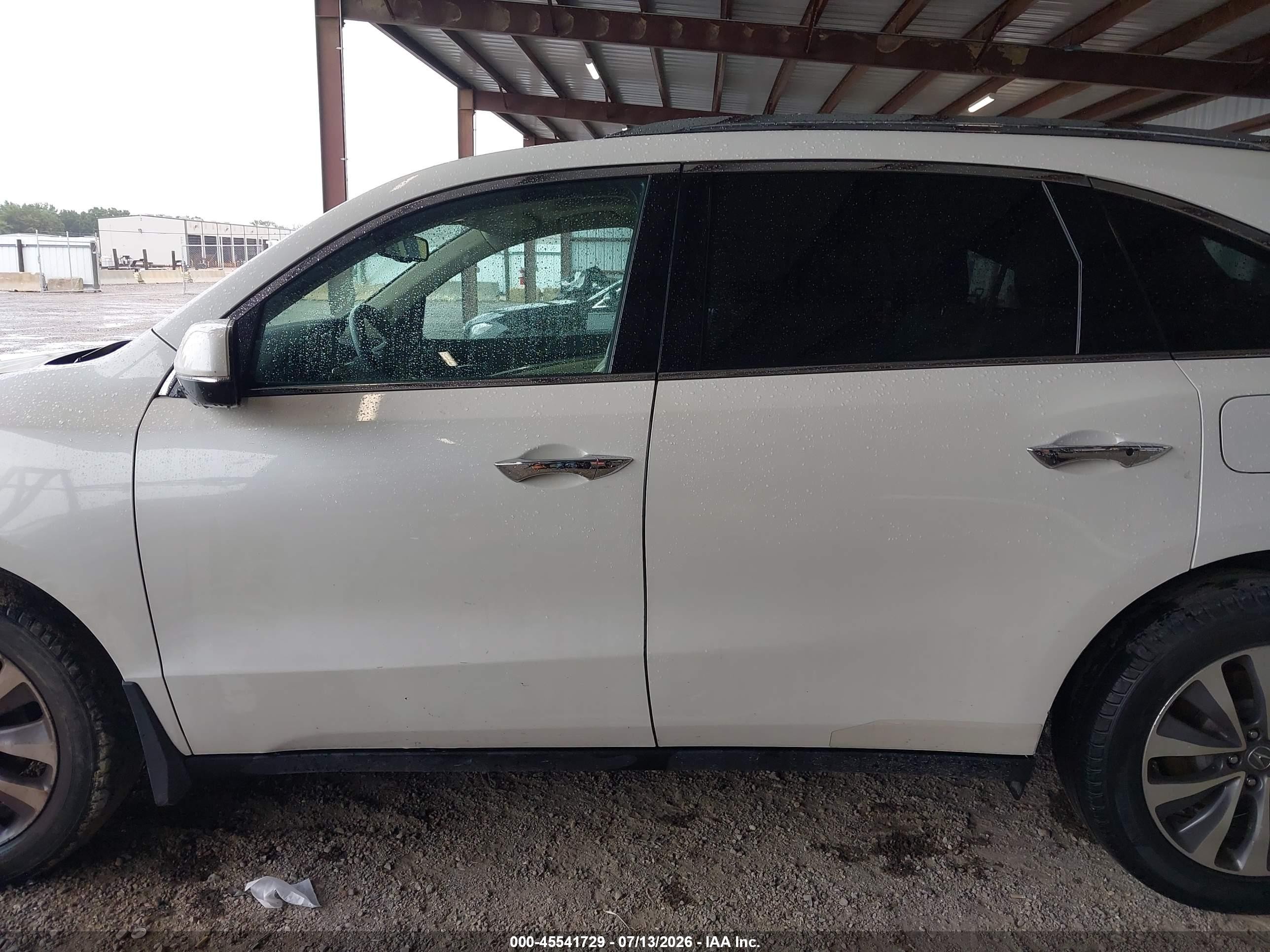 2014 Acura Mdx Tech/entertainment Pkg White vin: 5FRYD3H66EB017880