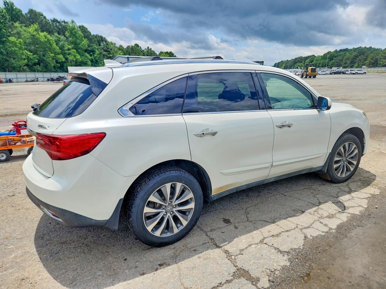 2014 Acura Mdx Technology White vin: 5FRYD3H66EB018981