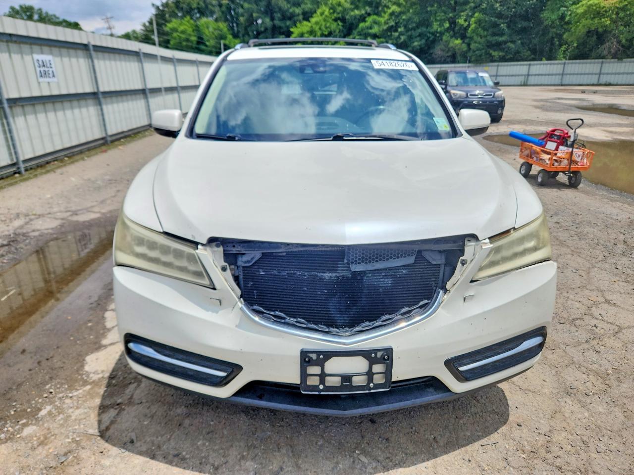 2014 Acura Mdx Technology White vin: 5FRYD3H66EB018981