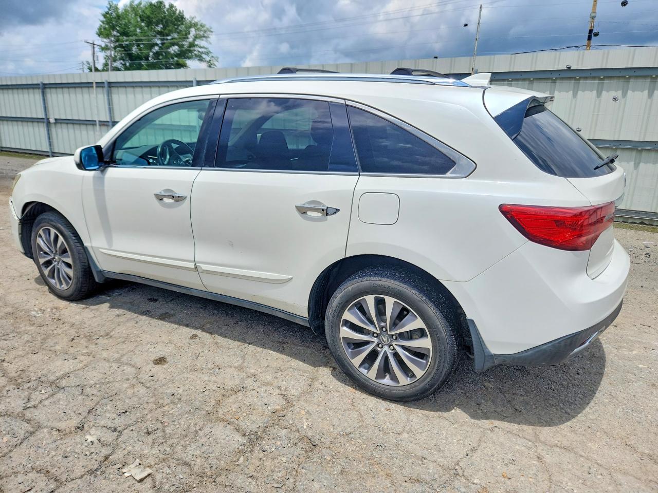 2014 Acura Mdx Technology White vin: 5FRYD3H66EB018981