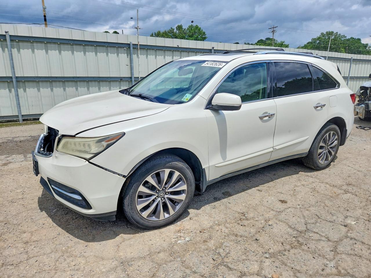 2014 Acura Mdx Technology White vin: 5FRYD3H66EB018981