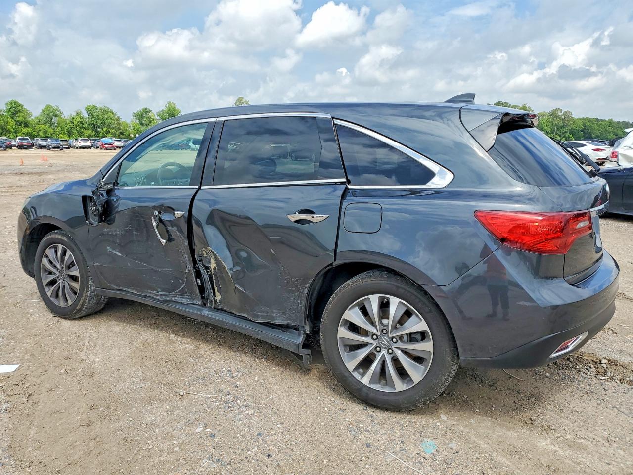 2014 Acura Mdx Technology Gray vin: 5FRYD3H68EB005603
