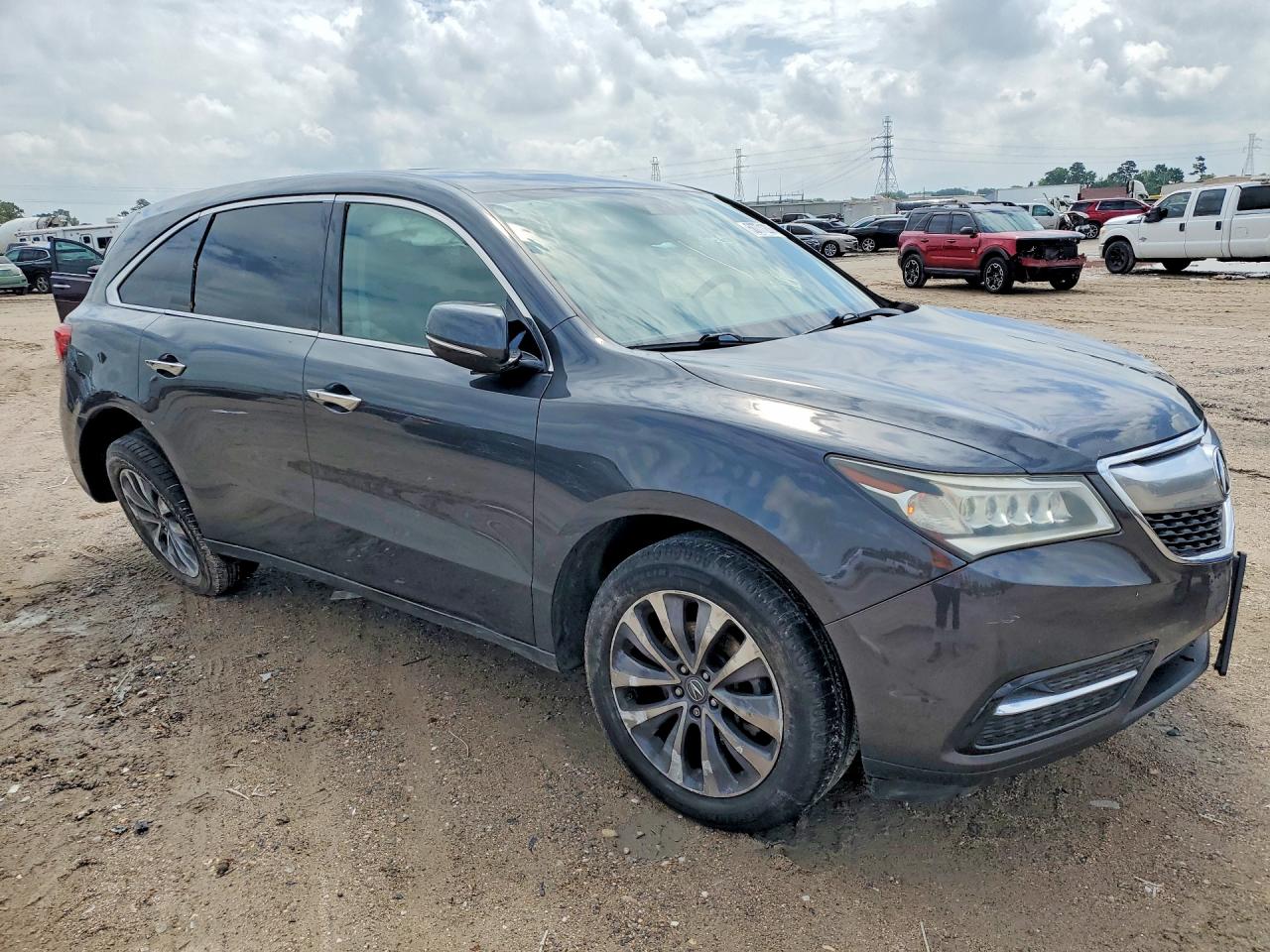 2014 Acura Mdx Technology Gray vin: 5FRYD3H68EB005603
