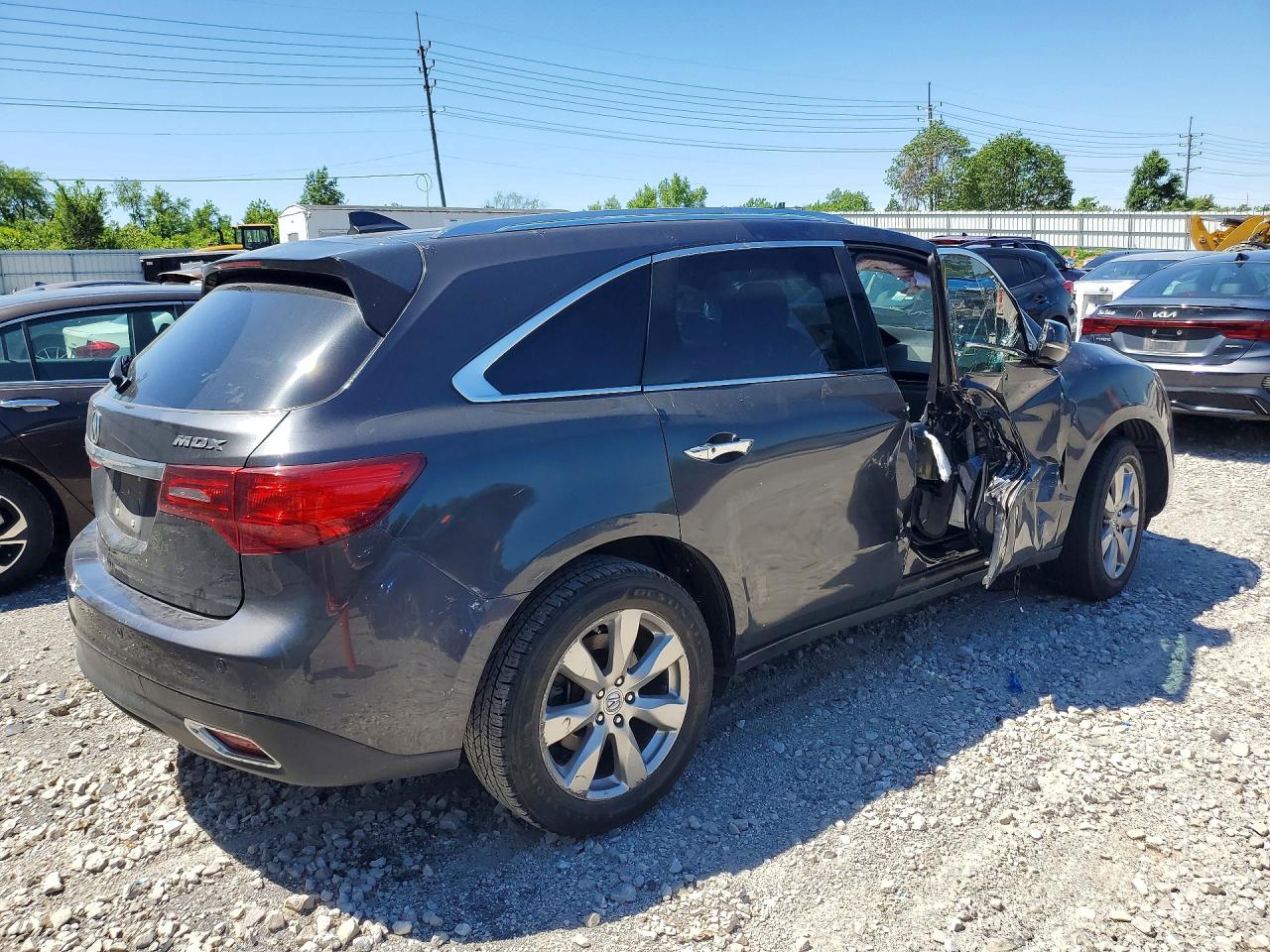 2015 Acura Mdx Advance Gray vin: 5FRYD3H80FB001791