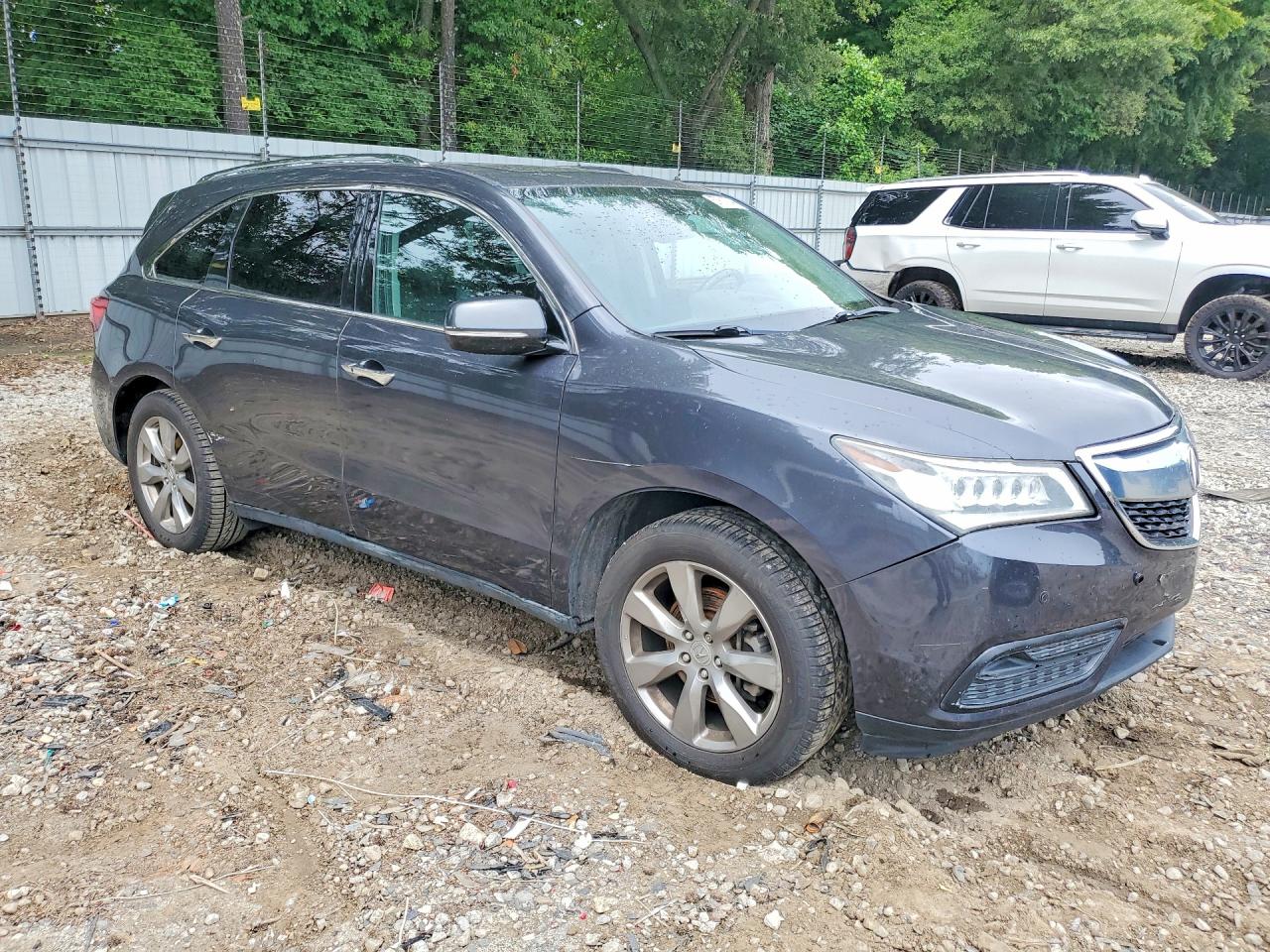 2014 Acura Mdx Advance Gray vin: 5FRYD3H81EB012572