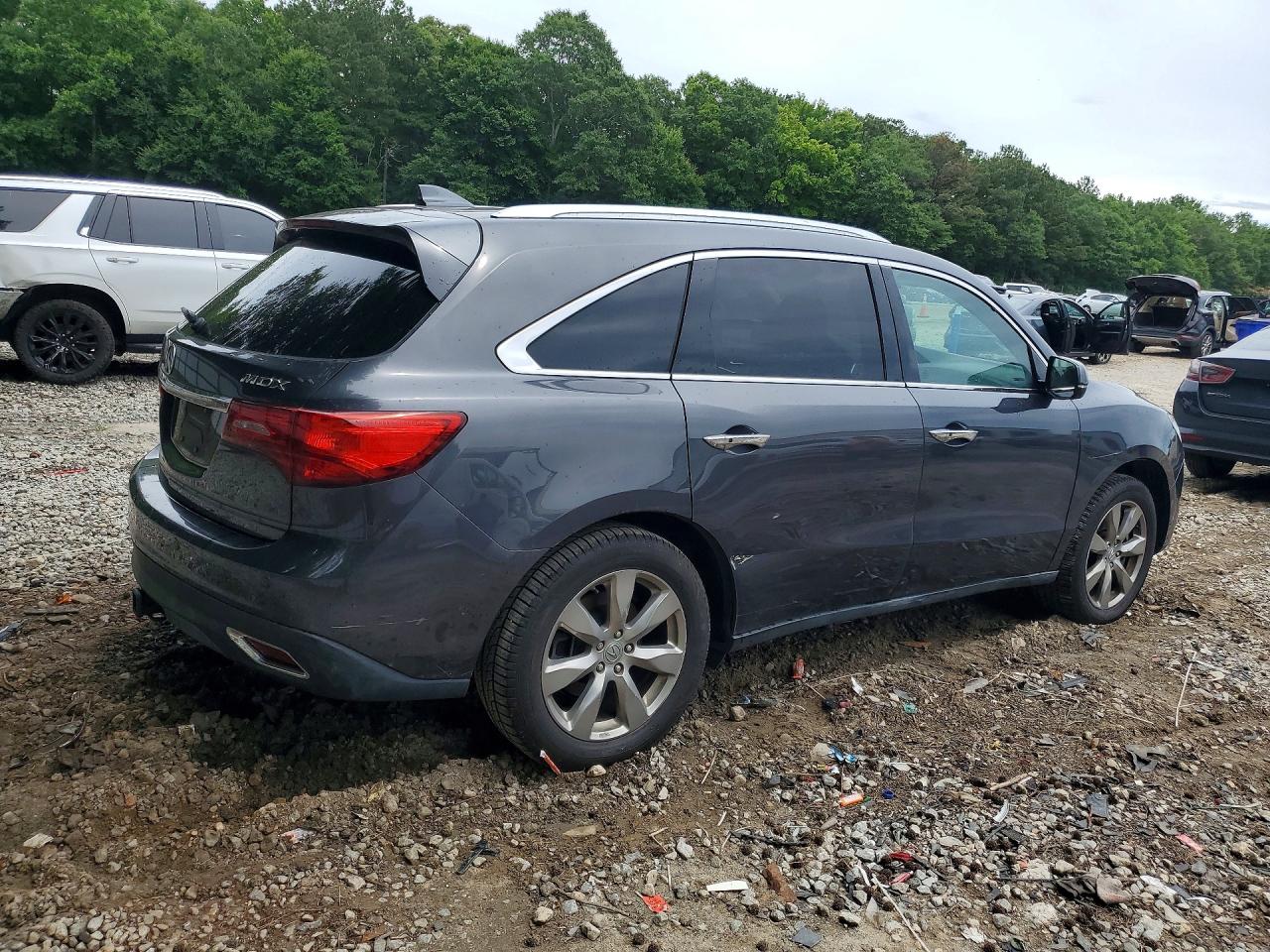 2014 Acura Mdx Advance Gray vin: 5FRYD3H81EB012572