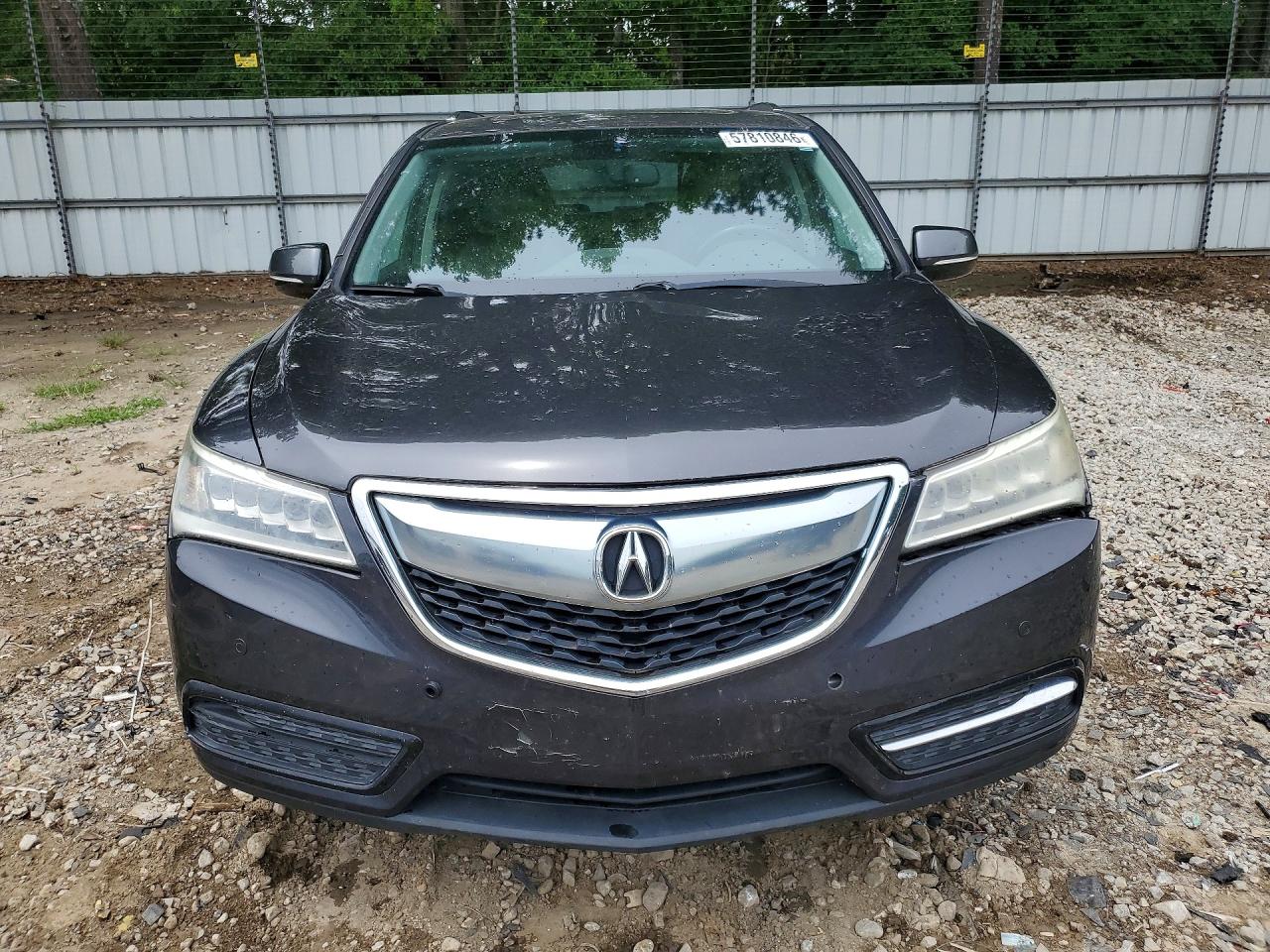2014 Acura Mdx Advance Gray vin: 5FRYD3H81EB012572