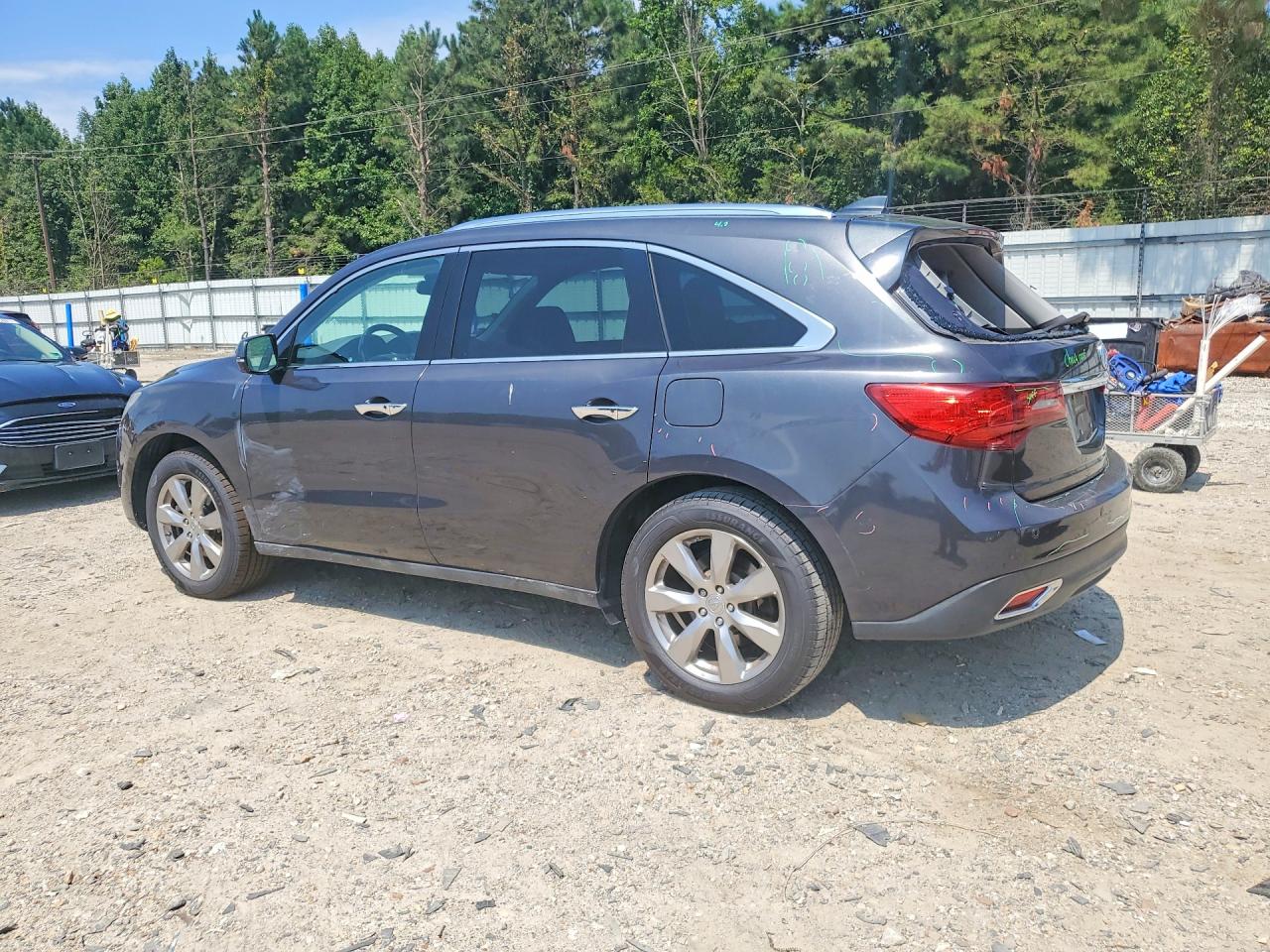 2014 Acura Mdx Advance Charcoal vin: 5FRYD3H82EB013844