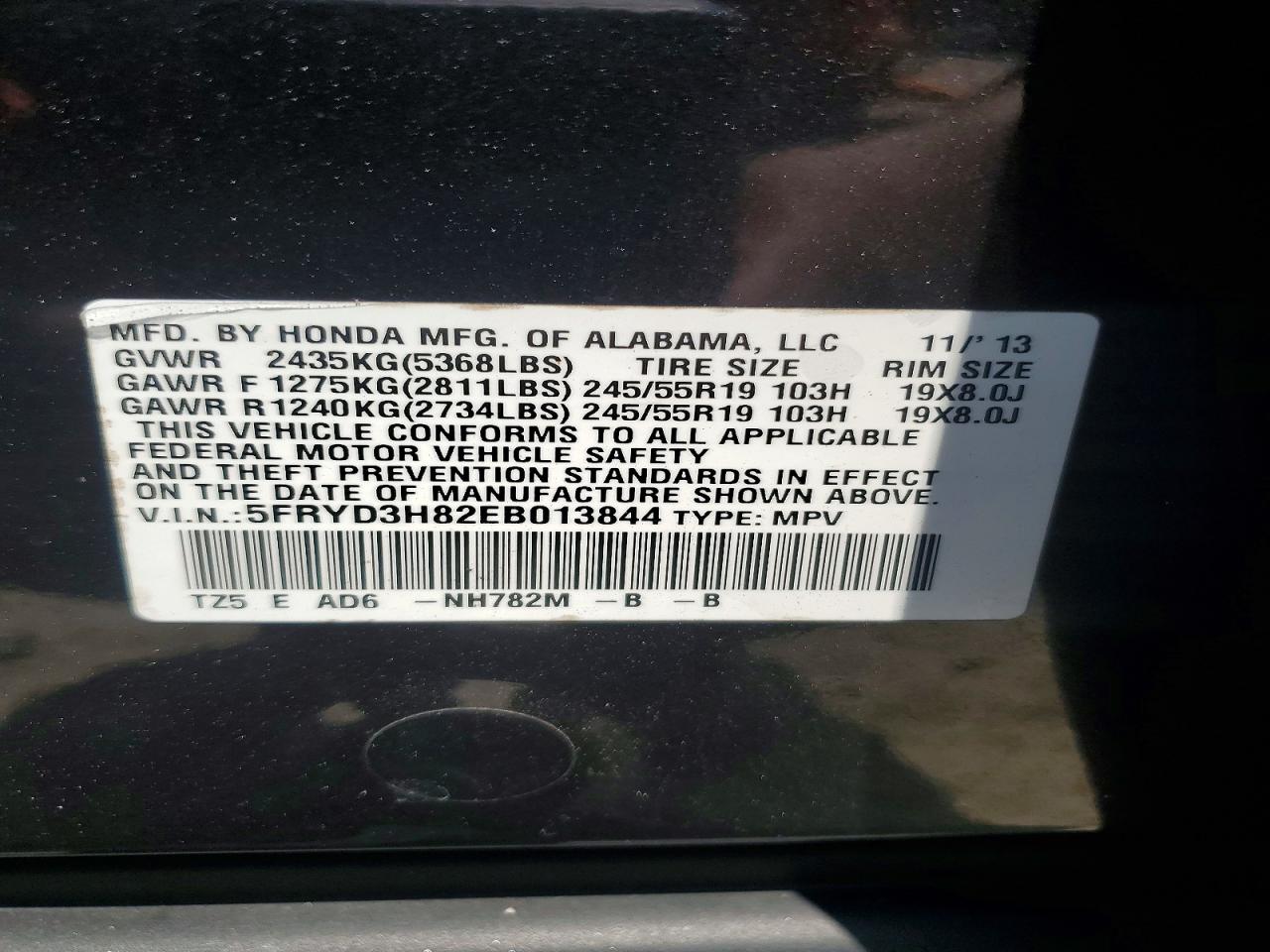 2014 Acura Mdx Advance Charcoal vin: 5FRYD3H82EB013844