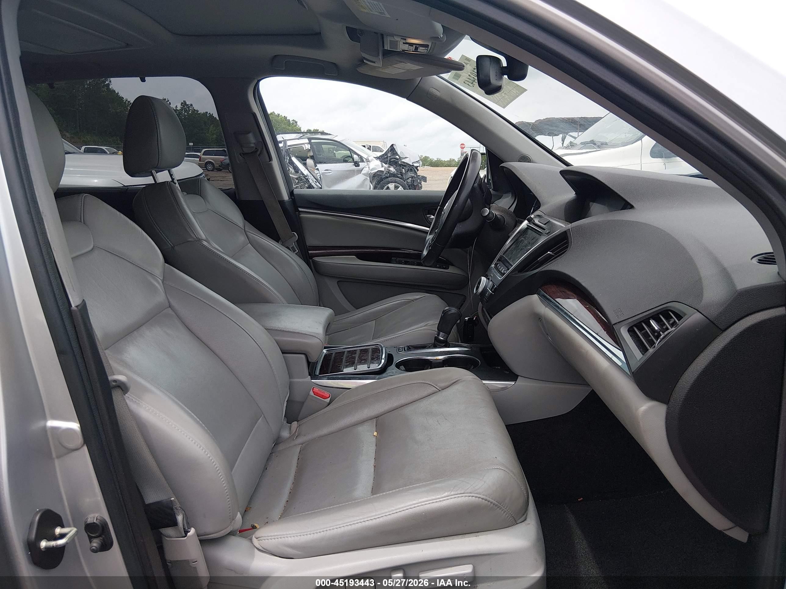 2014 Acura Mdx Advance Pkg W/entertainment Pkg Серебряный vin: 5FRYD3H82EB013875