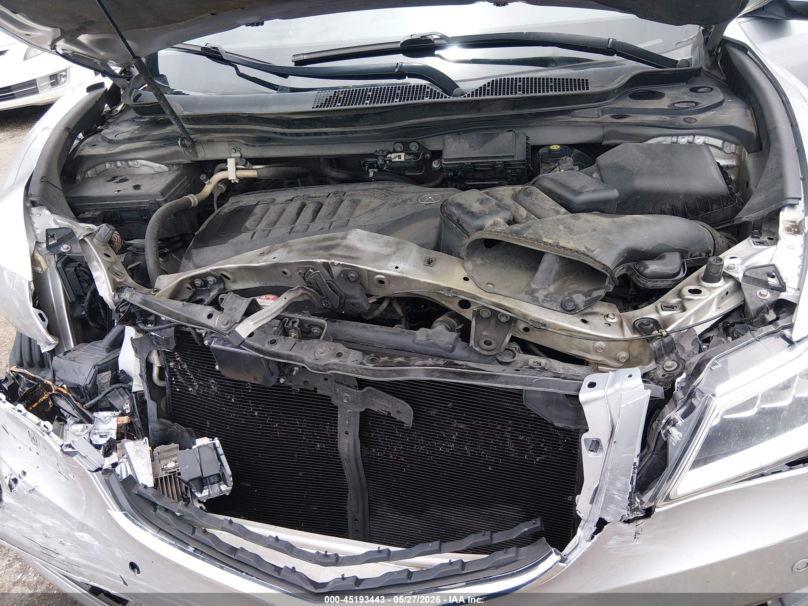 2014 Acura Mdx Advance Pkg W/entertainment Pkg Серебряный vin: 5FRYD3H82EB013875