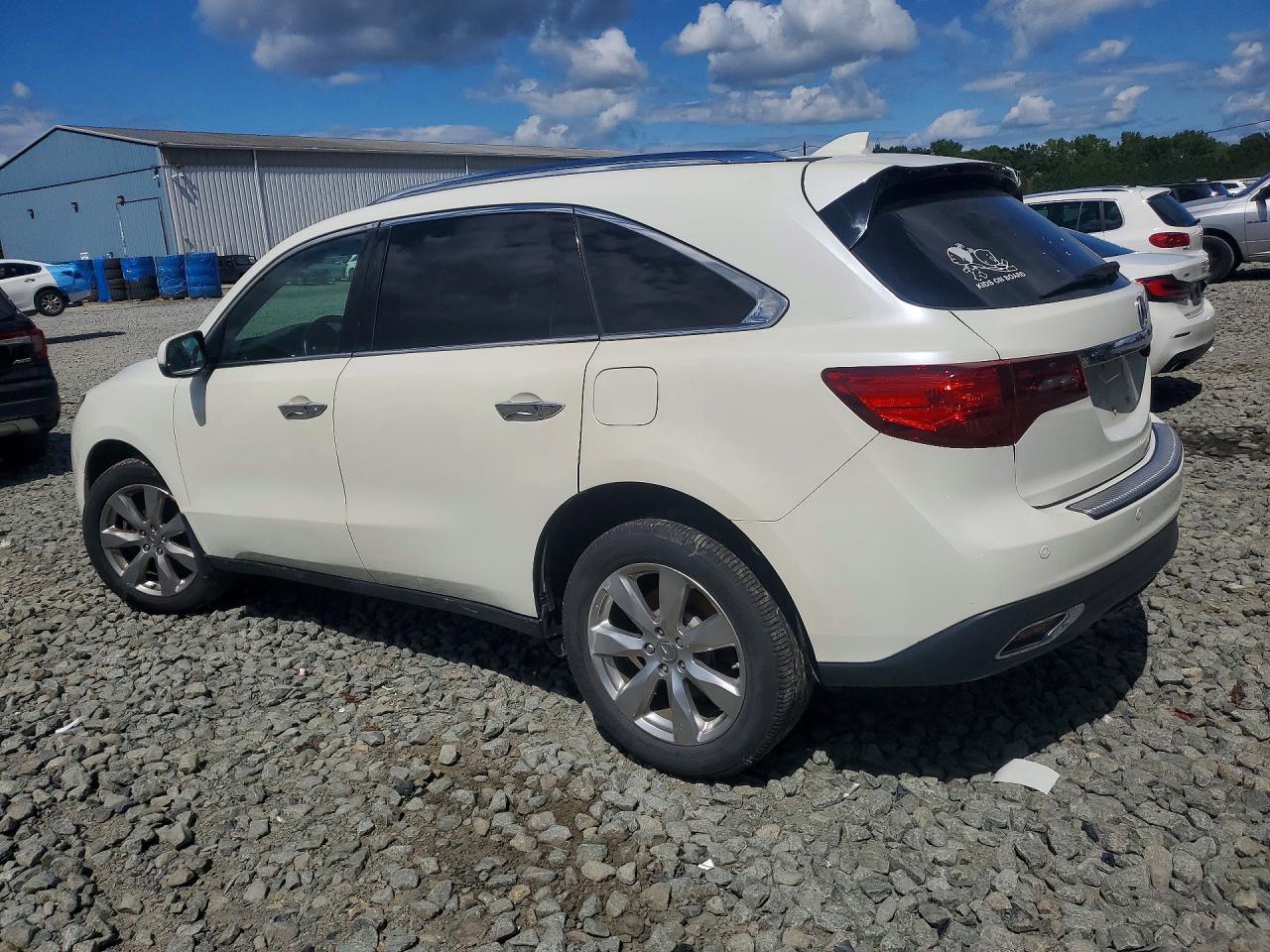 2014 Acura Mdx Advance White vin: 5FRYD3H82EB020406