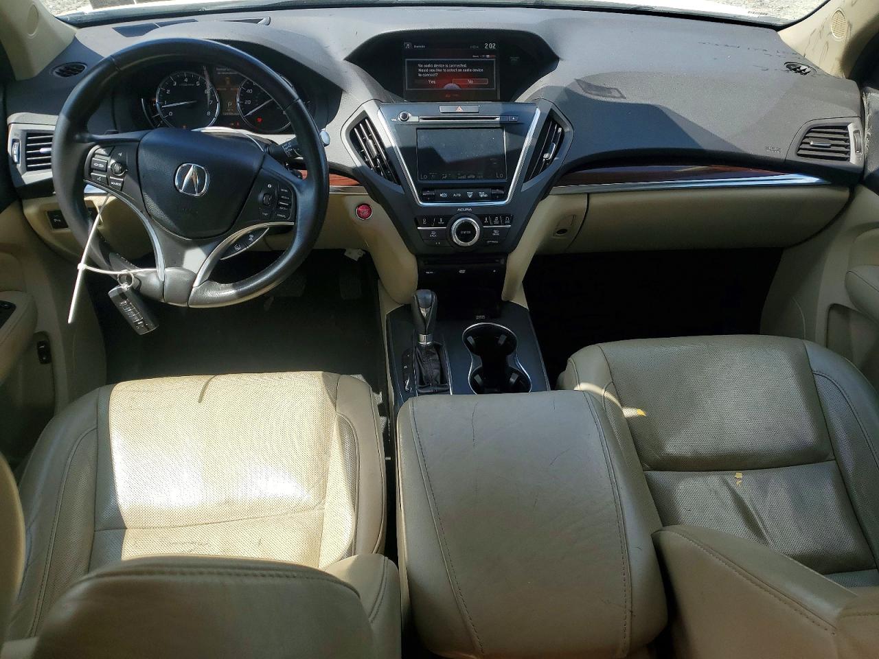 2014 Acura Mdx Advance White vin: 5FRYD3H82EB020406