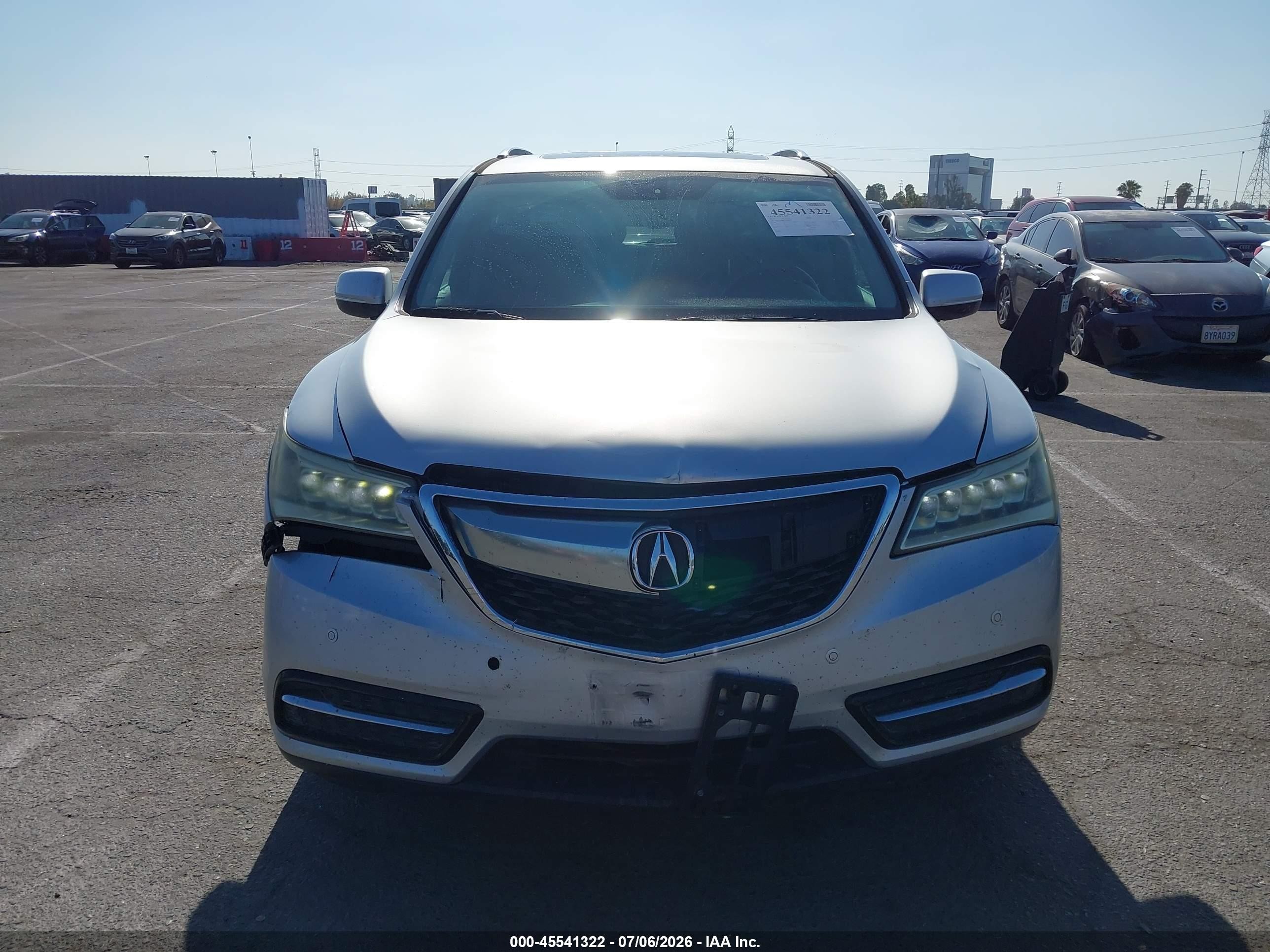 2014 Acura Mdx Advance Pkg W/entertainment Pkg Silver vin: 5FRYD3H83EB006093