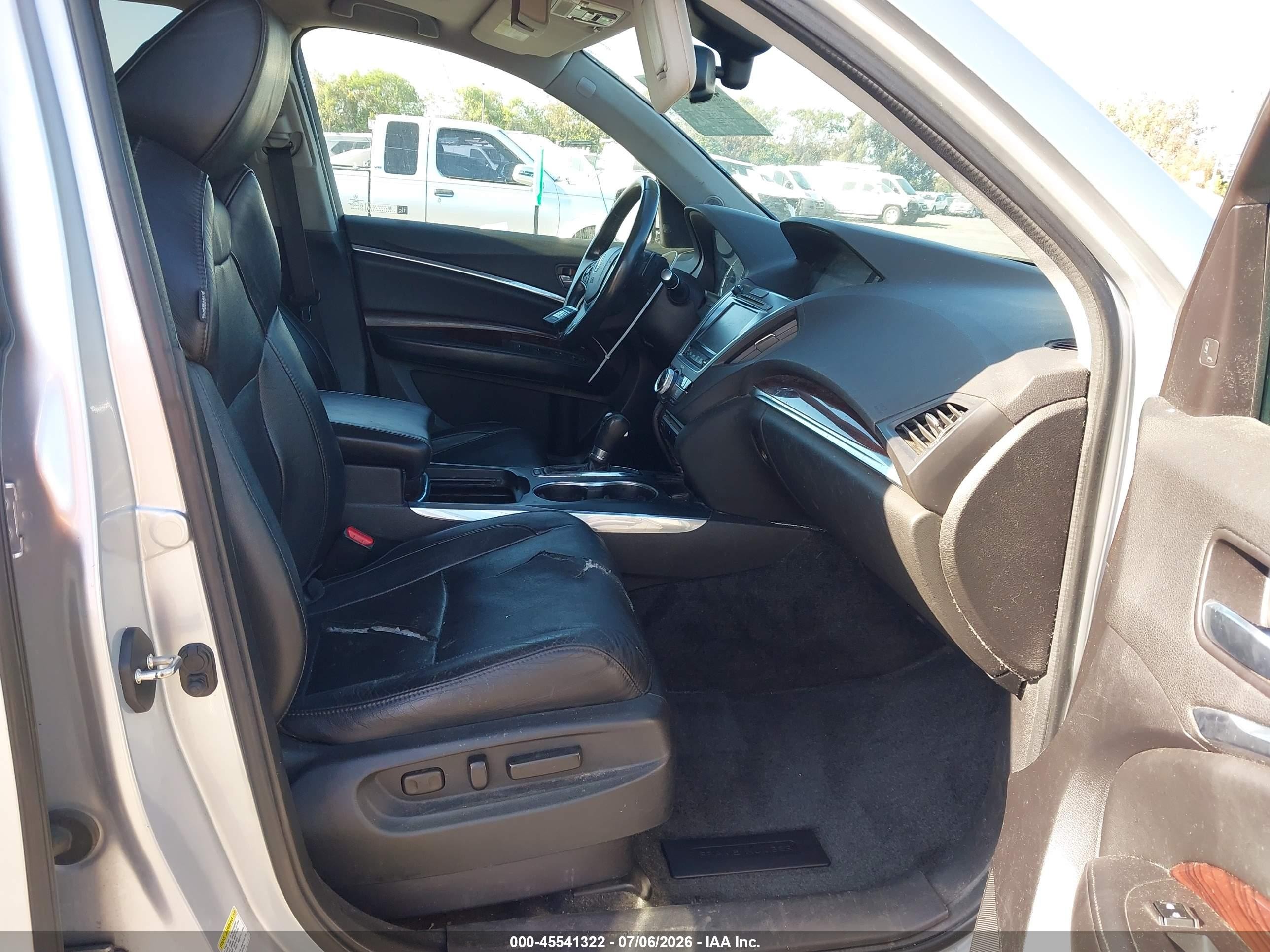 2014 Acura Mdx Advance Pkg W/entertainment Pkg Silver vin: 5FRYD3H83EB006093