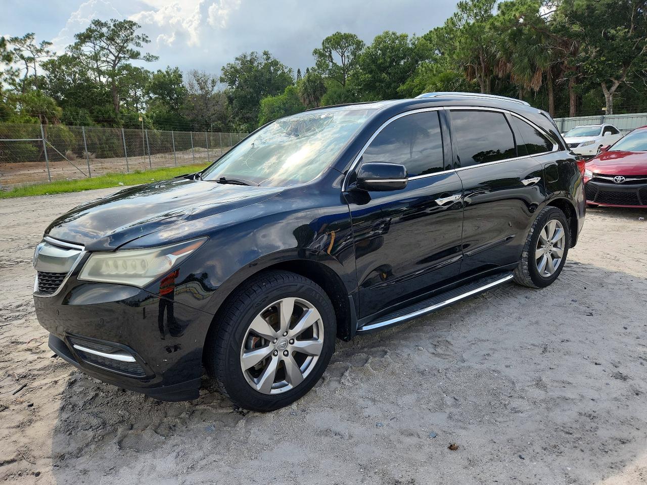 2014 Acura Mdx Advance Black vin: 5FRYD3H83EB020396