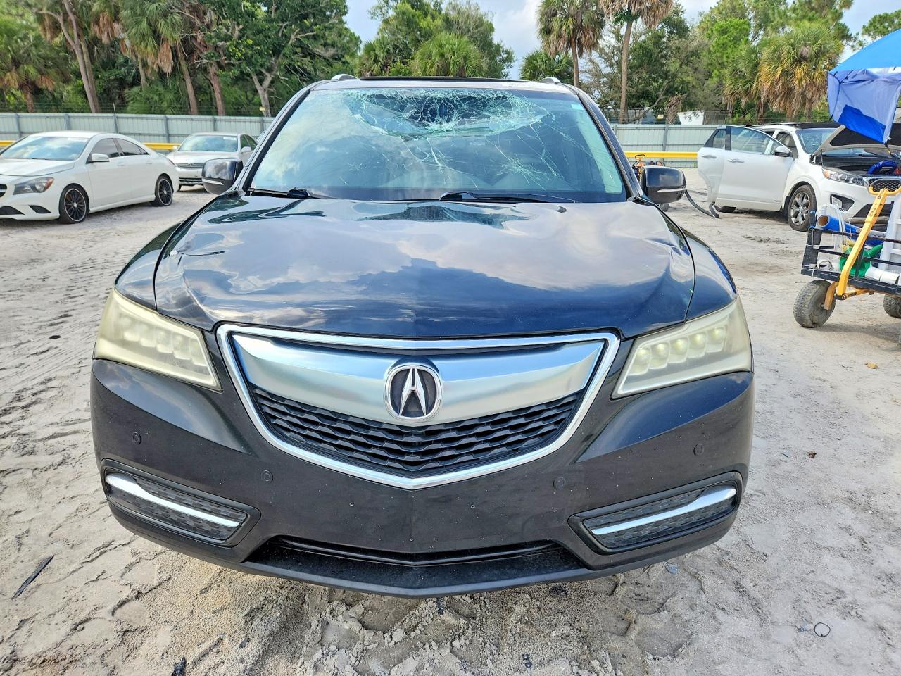 2014 Acura Mdx Advance Black vin: 5FRYD3H83EB020396