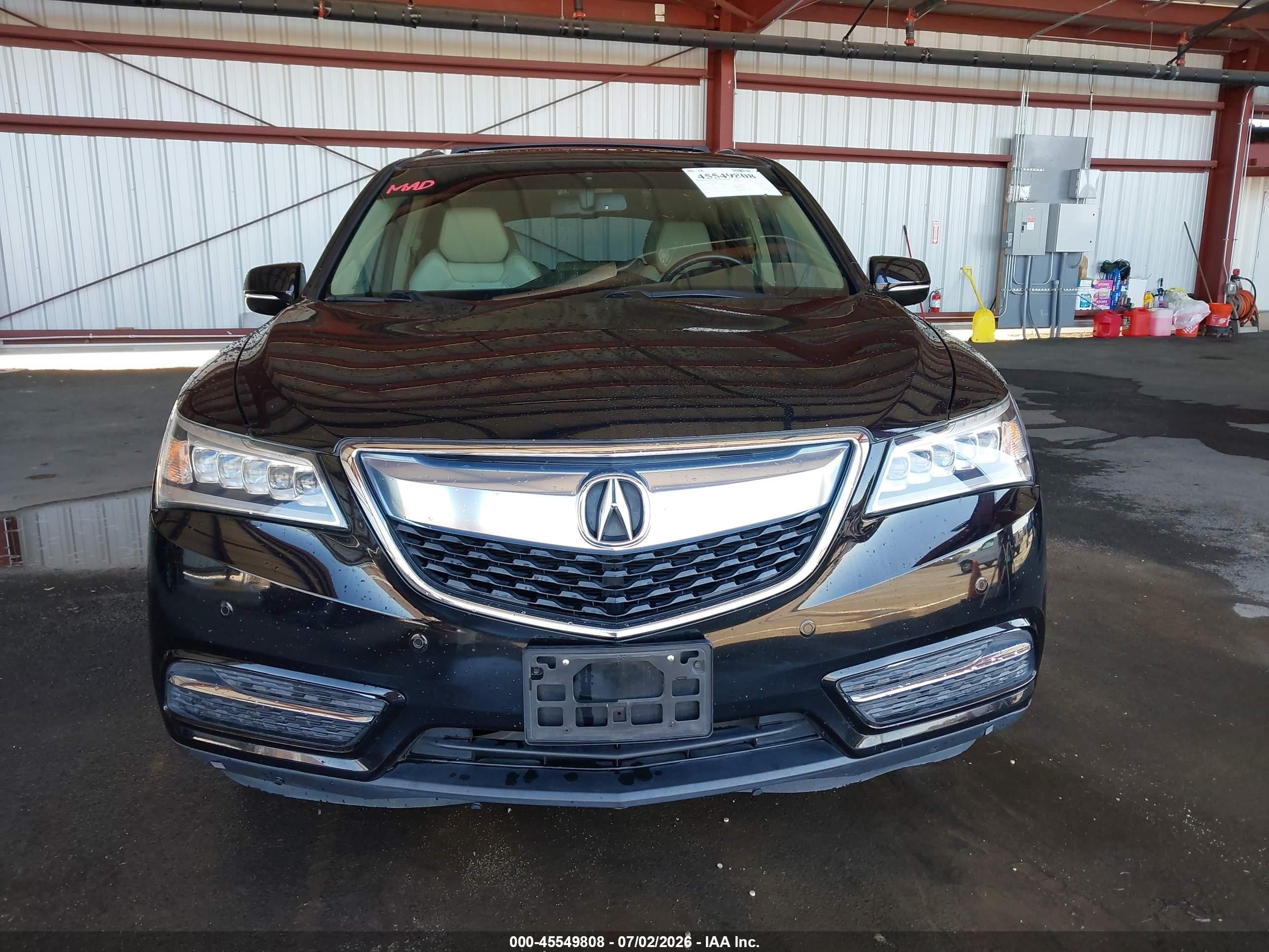 2015 Acura Mdx Advance Pkg W/entertainment Pkg Black vin: 5FRYD3H83FB008539