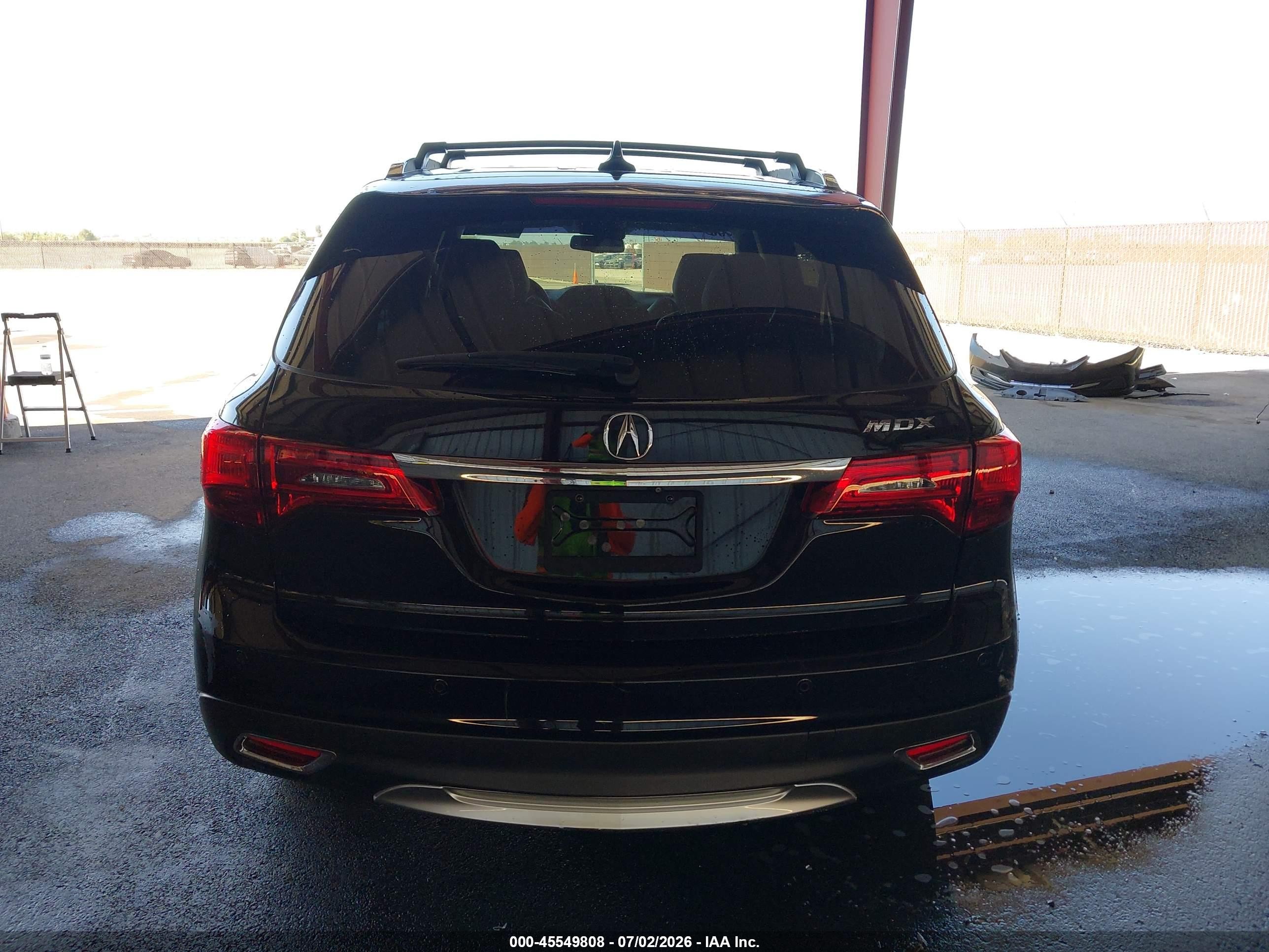 2015 Acura Mdx Advance Pkg W/entertainment Pkg Black vin: 5FRYD3H83FB008539