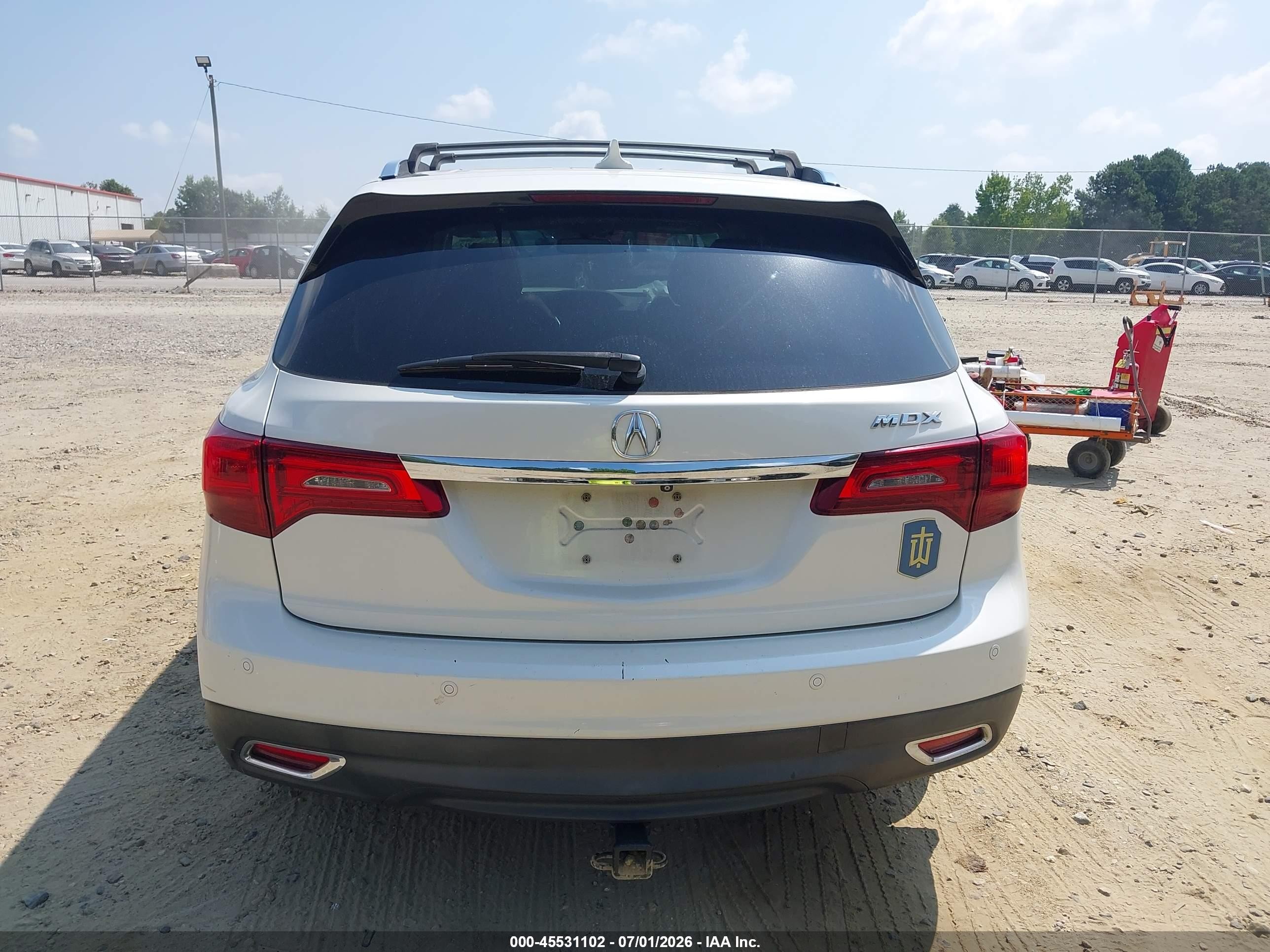 2014 Acura Mdx Advance Pkg W/entertainment Pkg White vin: 5FRYD3H84EB003963